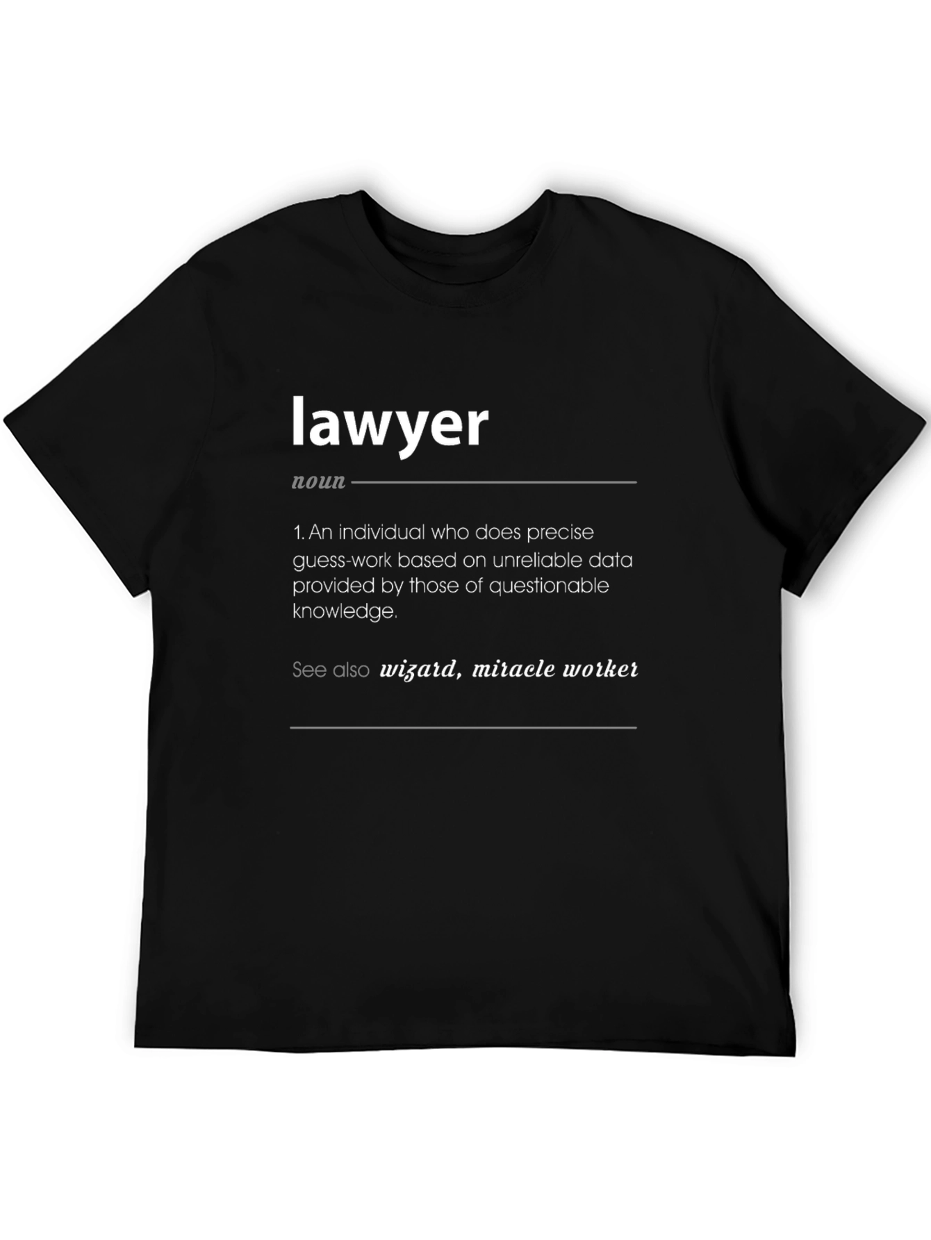 Lawyer Definition Black T-Shirt