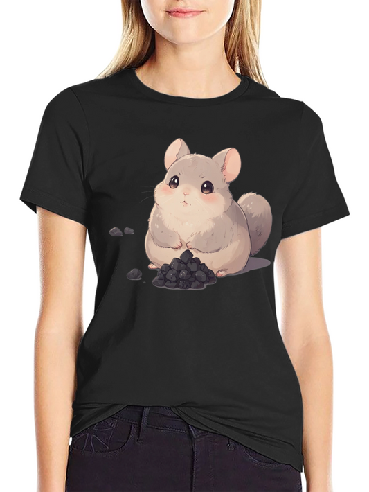 Cute Chinchilla Cartoon Graphic Tee