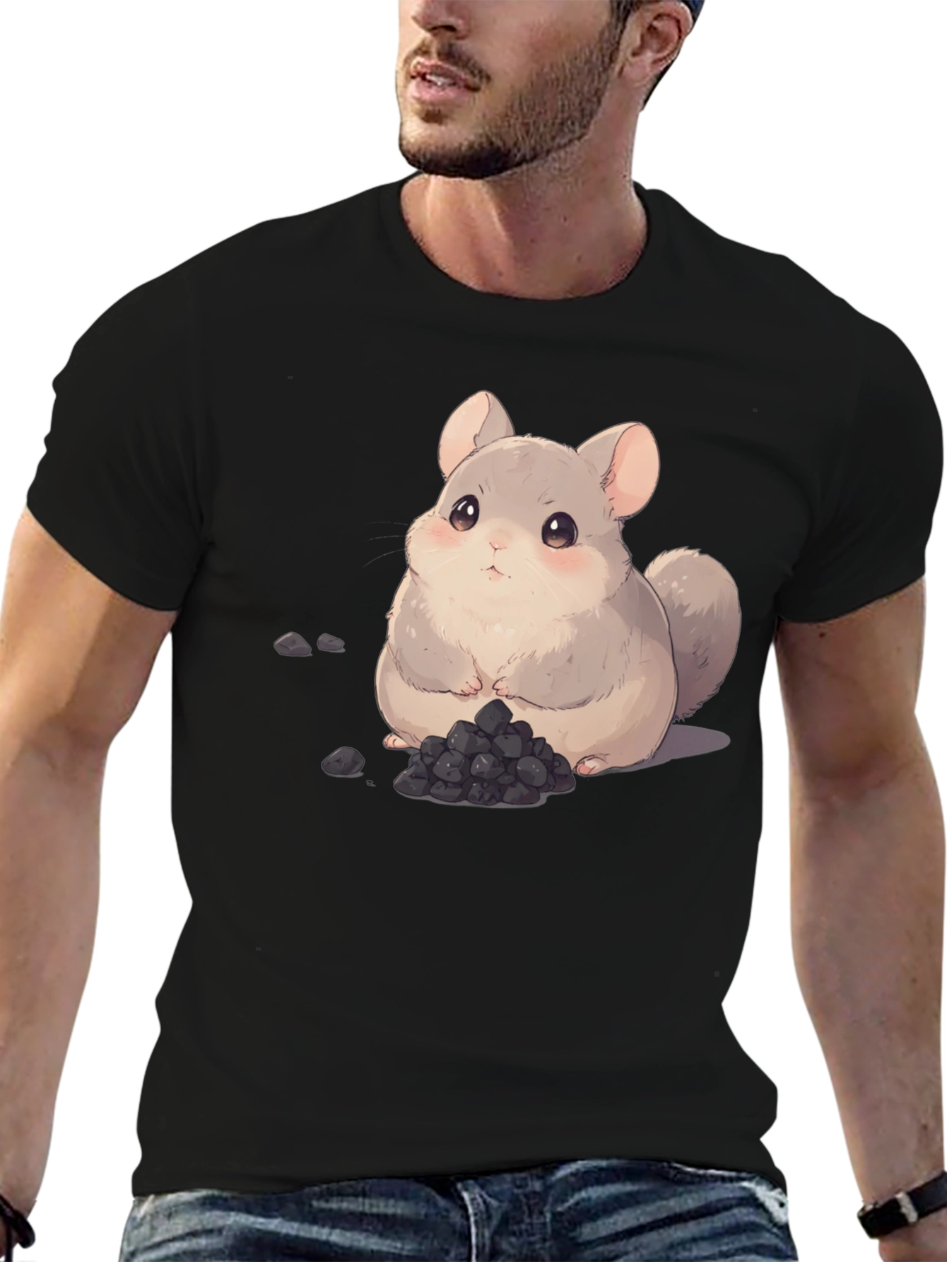 Cute Chinchilla Cartoon Graphic Tee