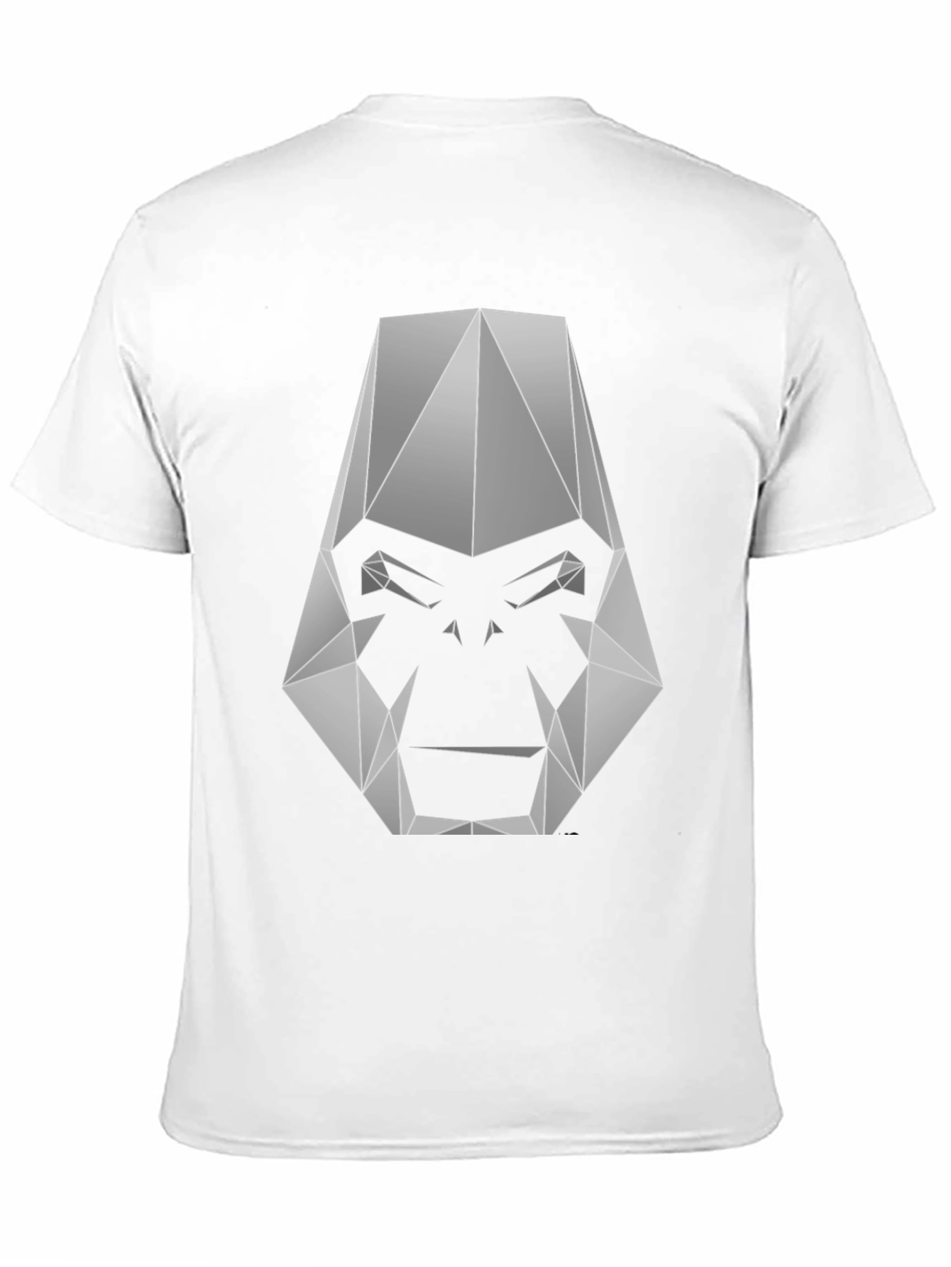 Geometric Gorilla Graphic Tee - Black