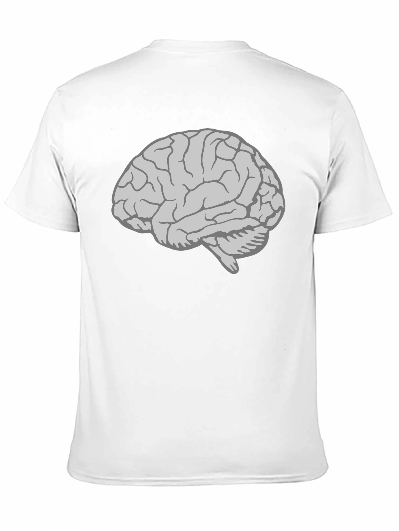 Brain Graphic T-Shirt - Mens Black Cotton Tee