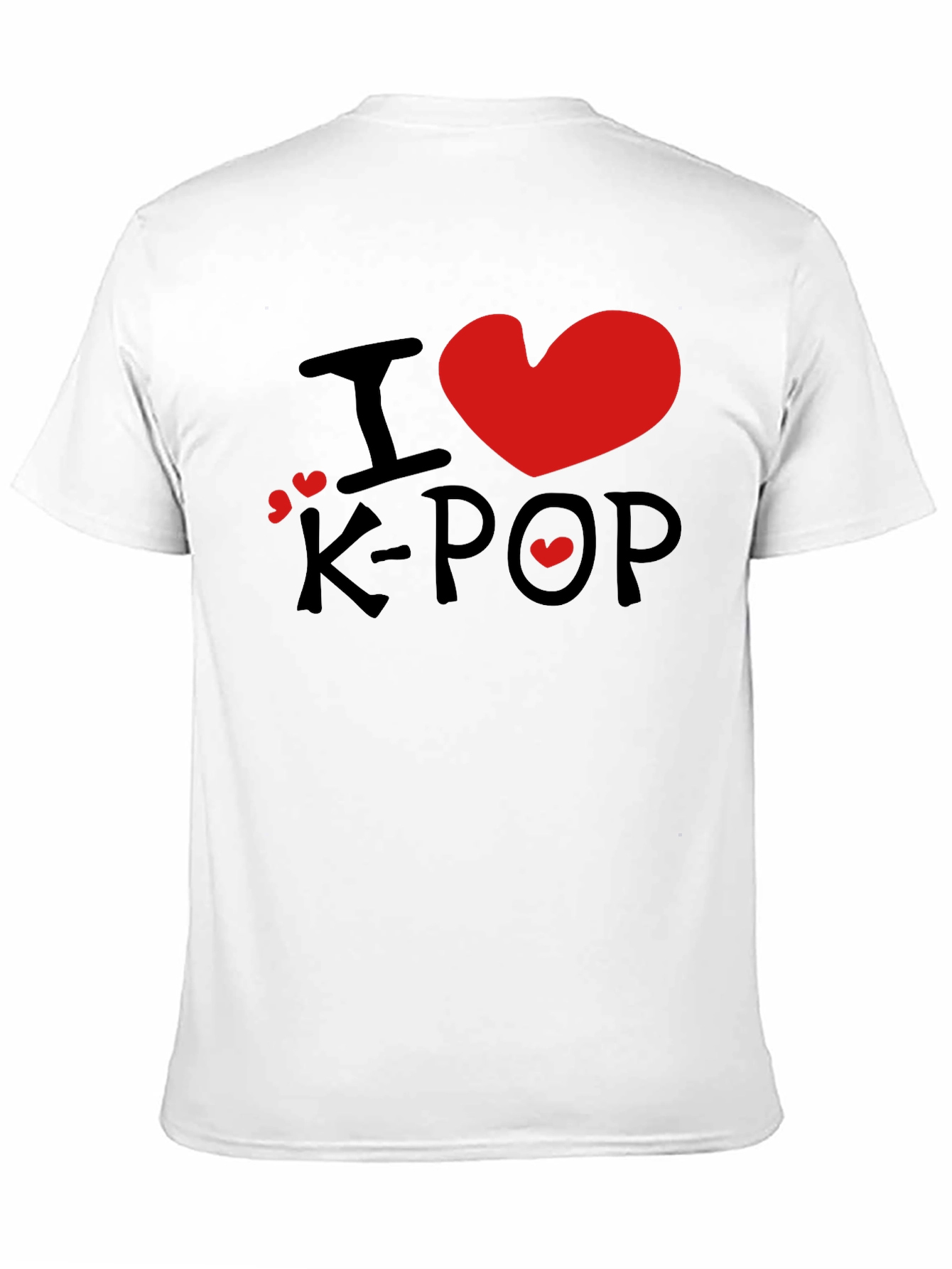 I Love K-Pop Graphic Tee - Stylish Black T-Shirt