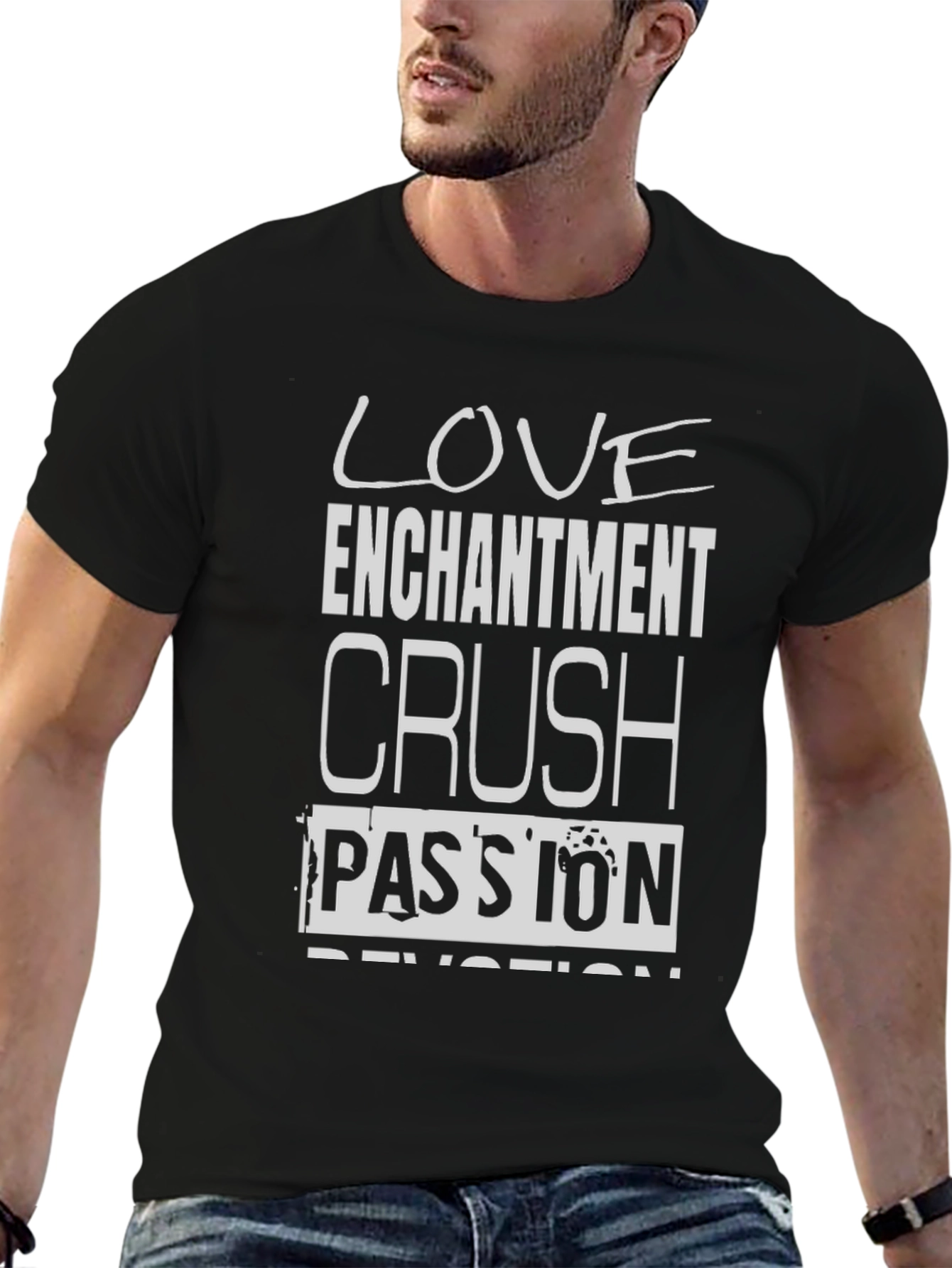Love Enchantment Crush Graphic Tee - Stylish Mens T-Shirt