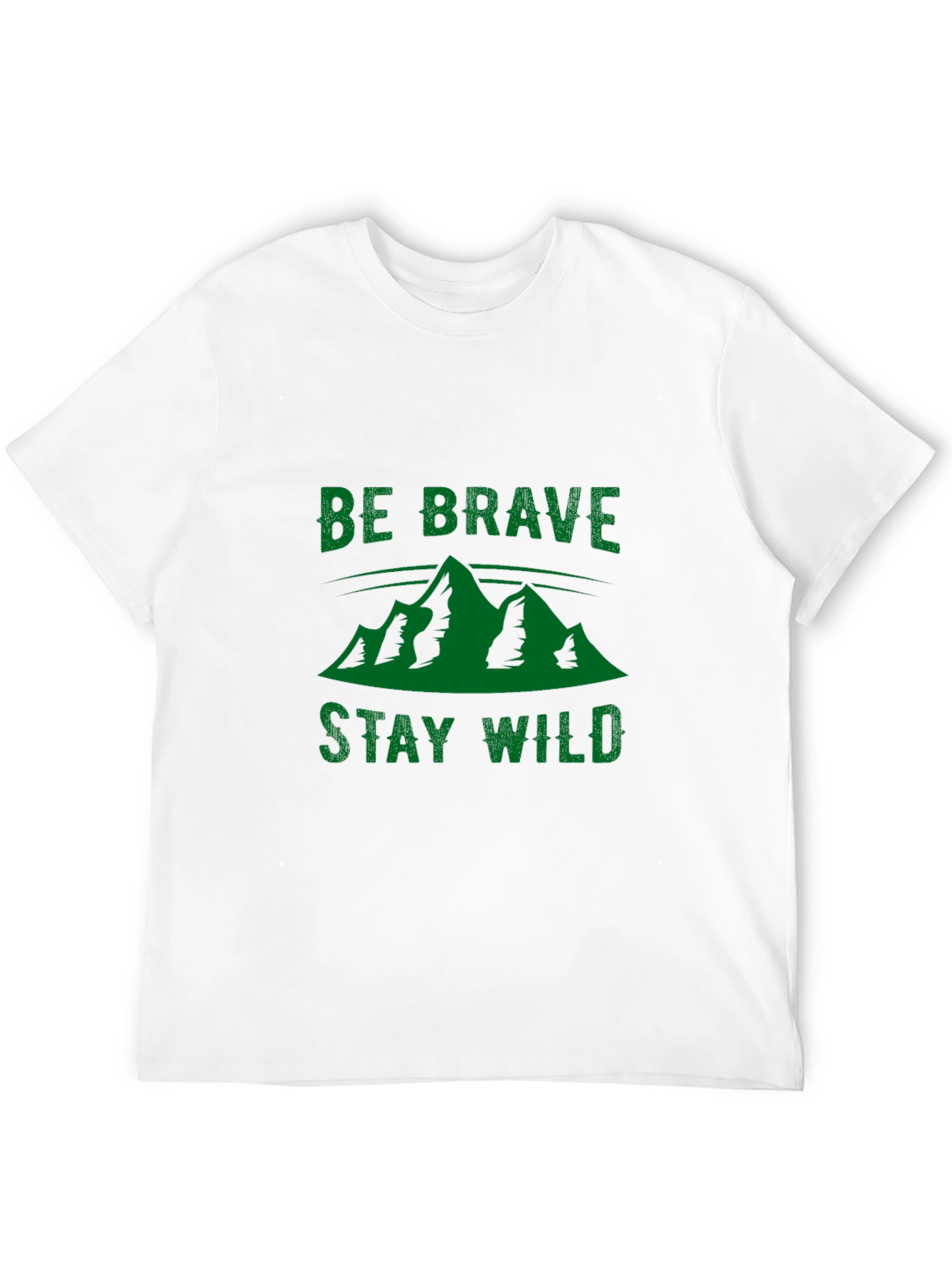 Be Brave Stay Wild Black Graphic Tee