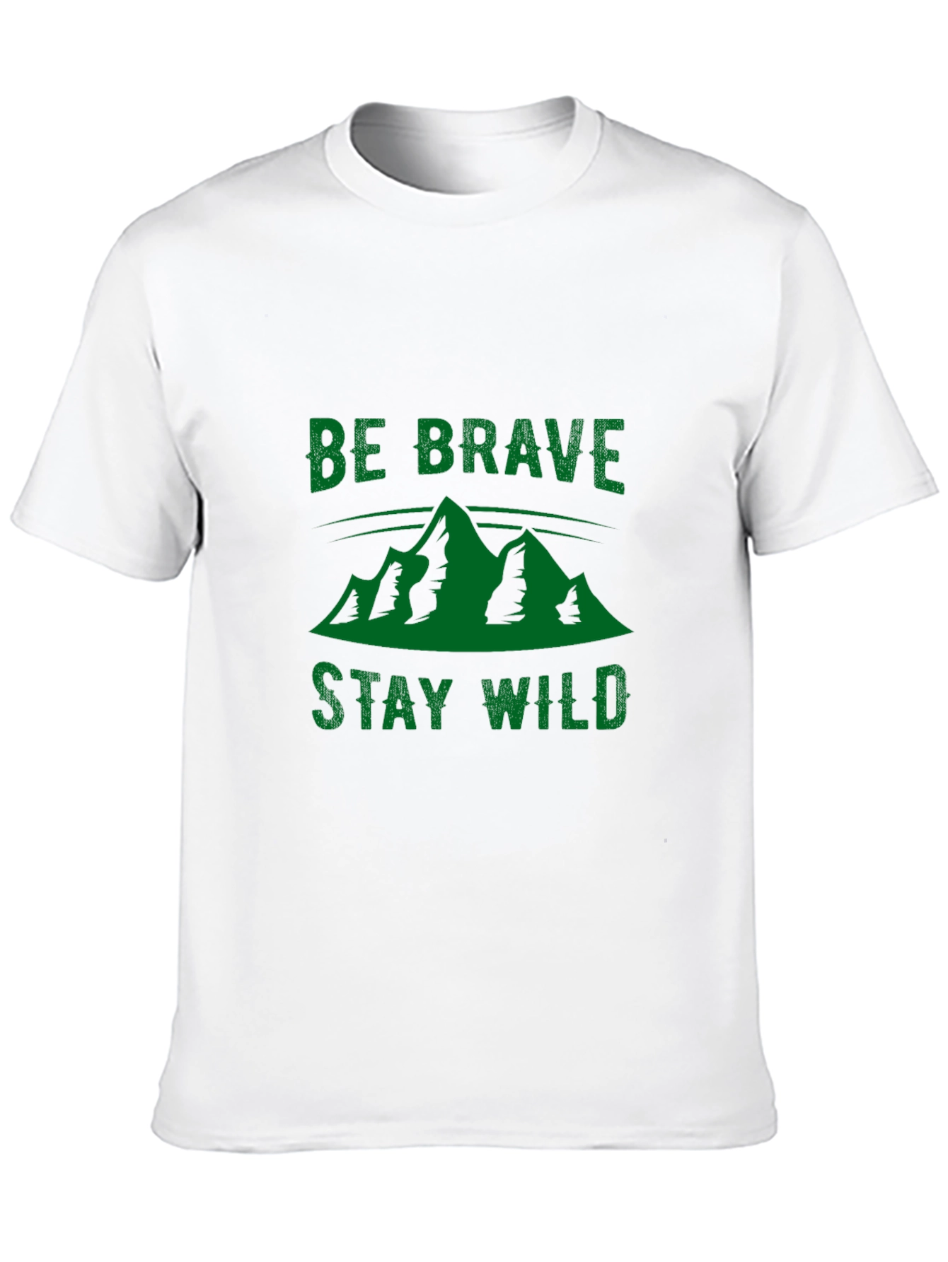 Be Brave Stay Wild Black Graphic Tee