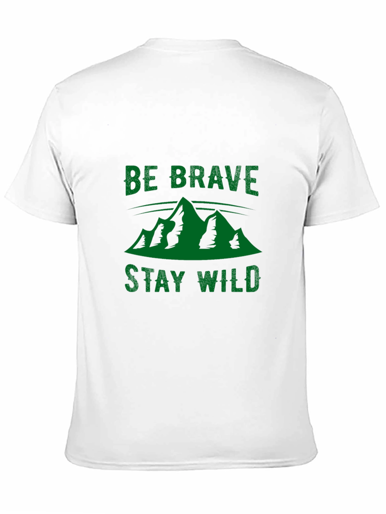 Be Brave Stay Wild Black Graphic Tee