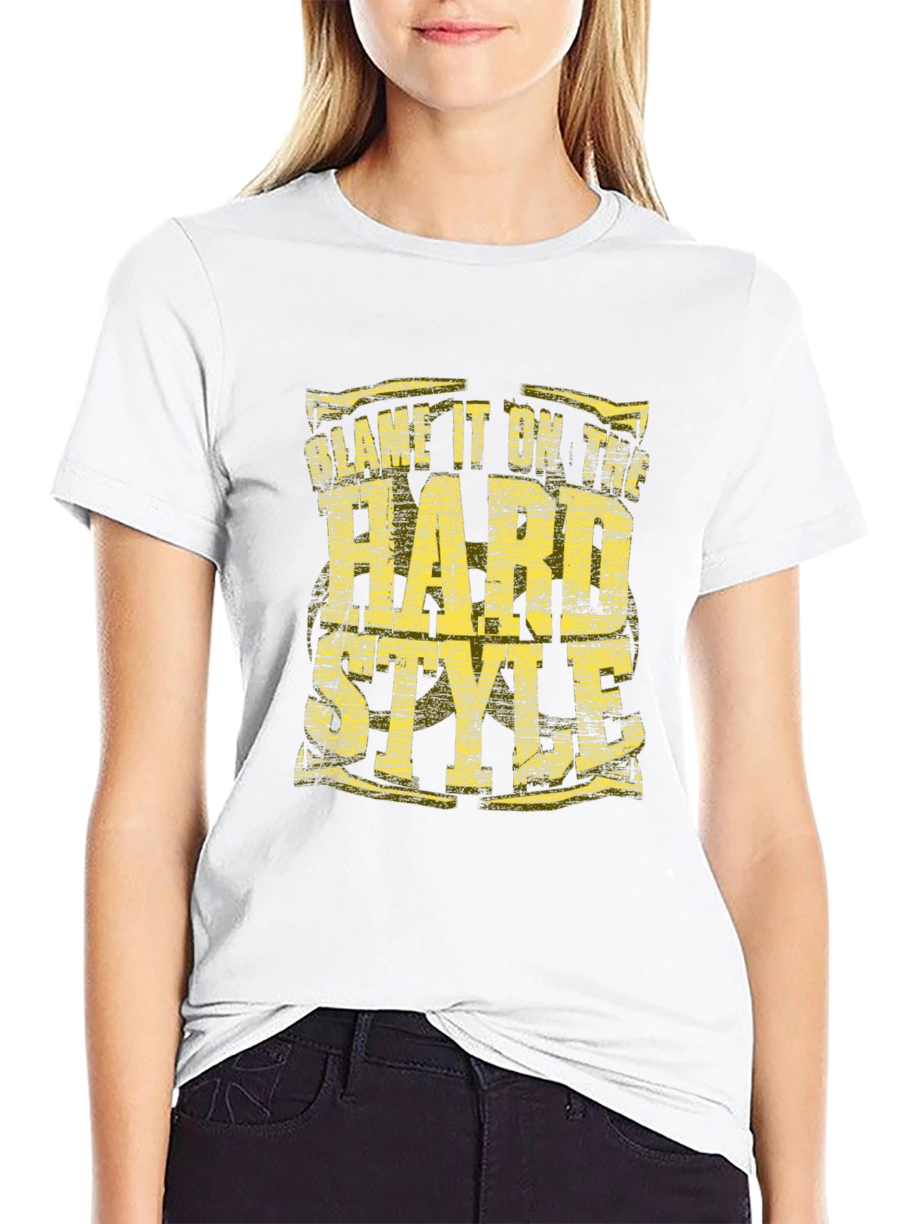 Blame it On The Hard Style Black T-Shirt
