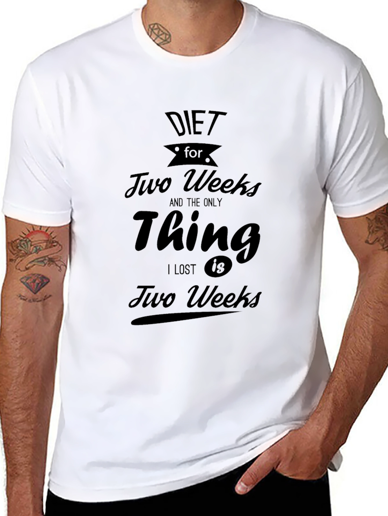 Diet Two Weeks Funny Sarcastic T-Shirt