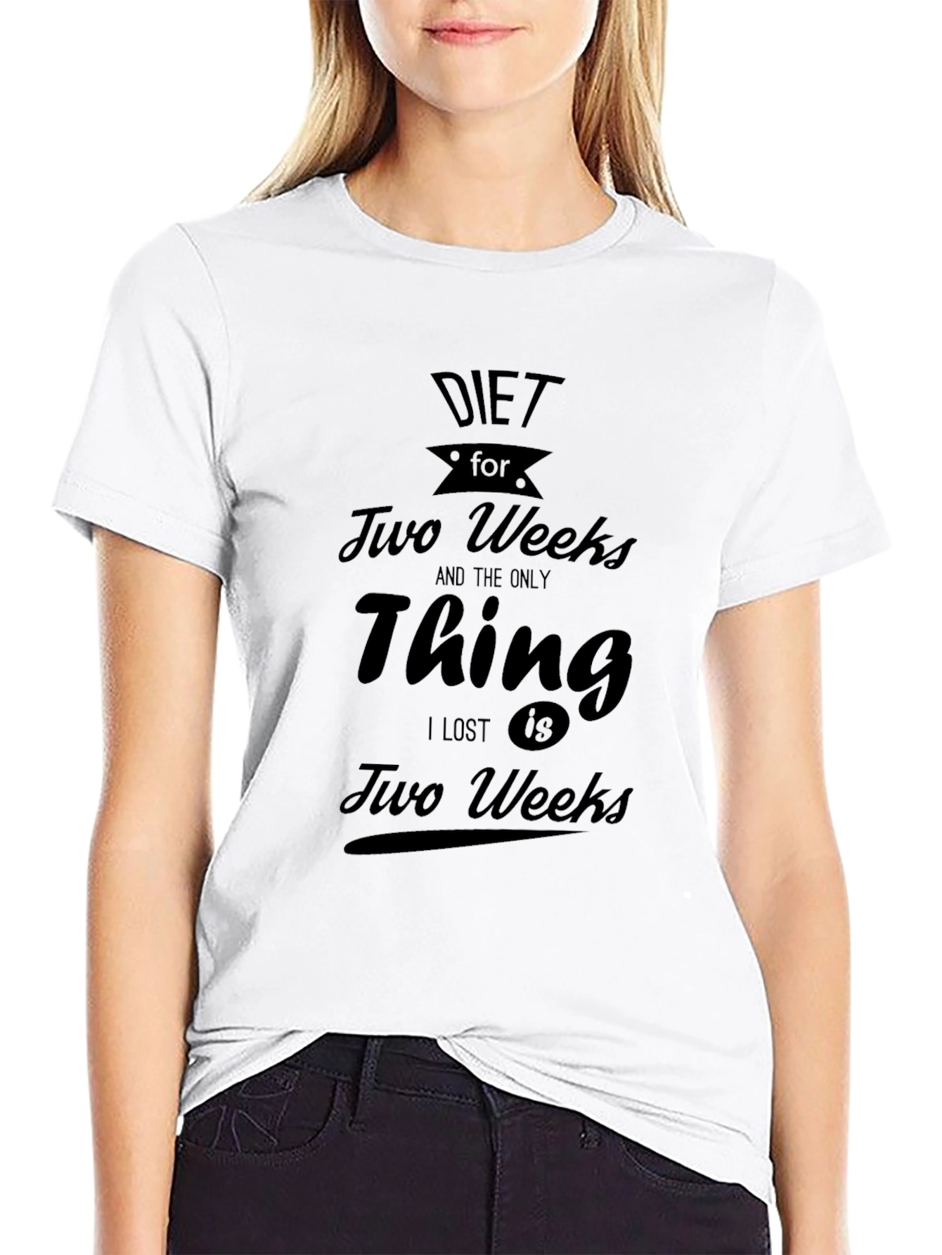 Diet Two Weeks Funny Sarcastic T-Shirt