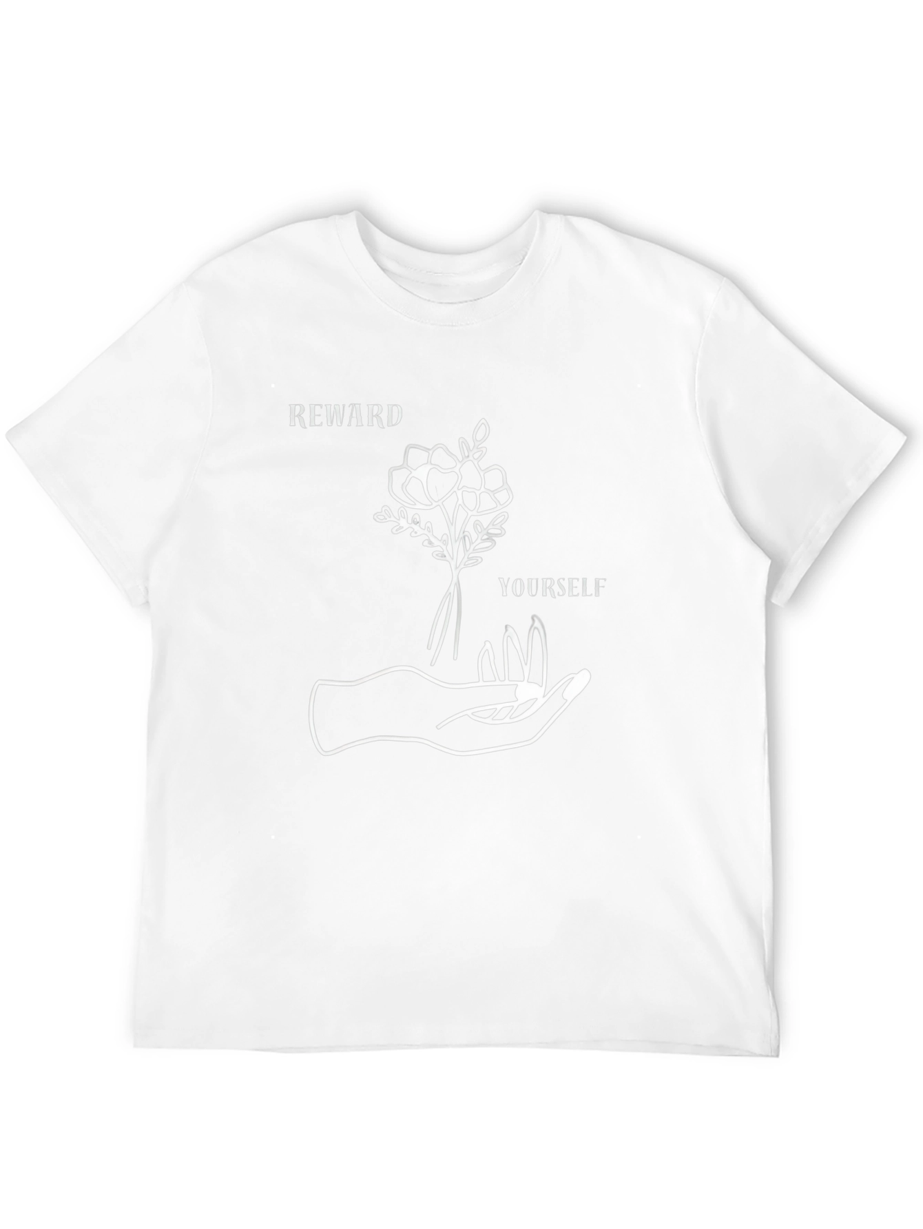 Reward Yourself Graphic Tee - Black Cotton Casual T-Shirt