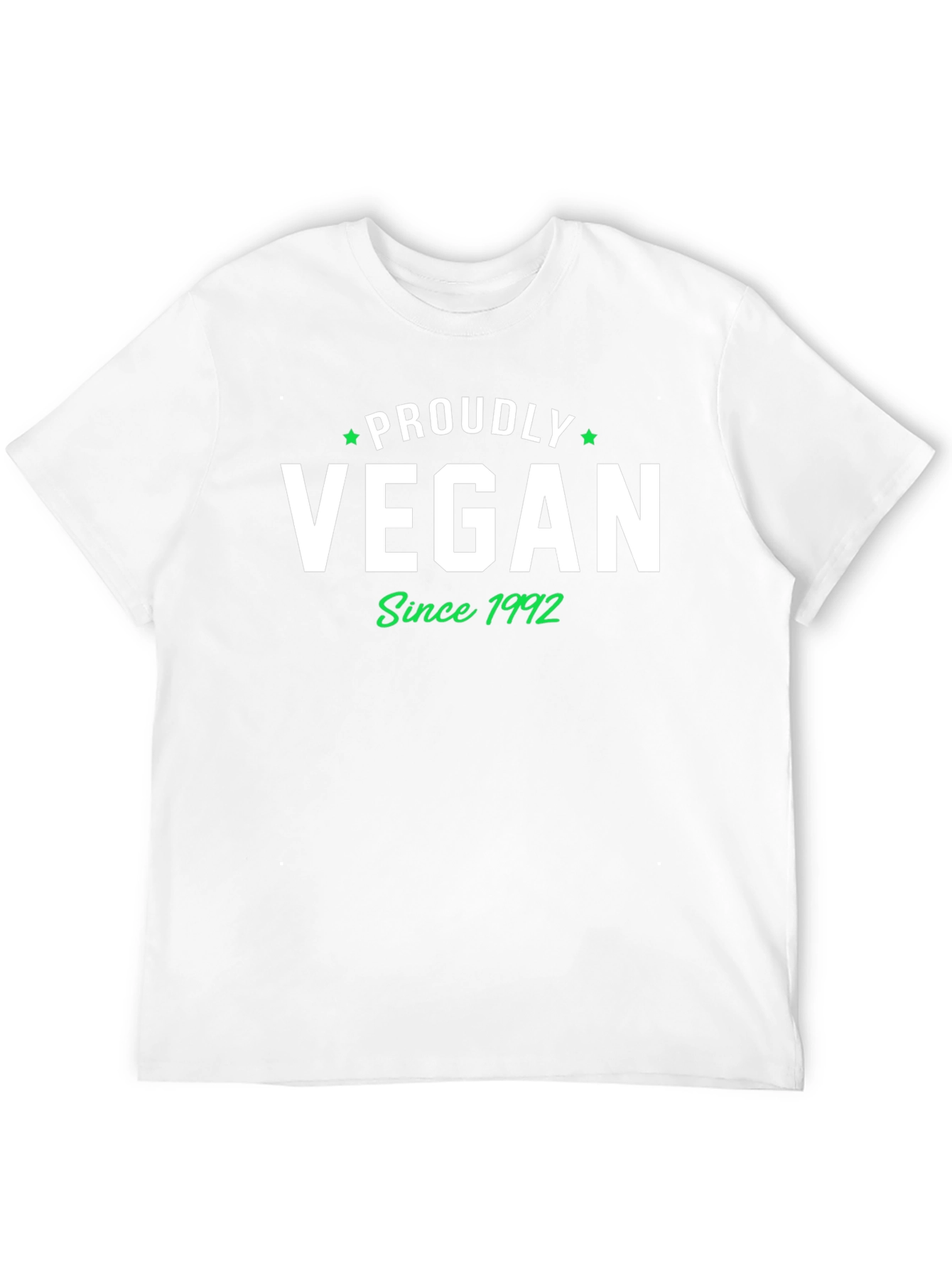 Proud Vegan Since 1992 T-Shirt -  Black
