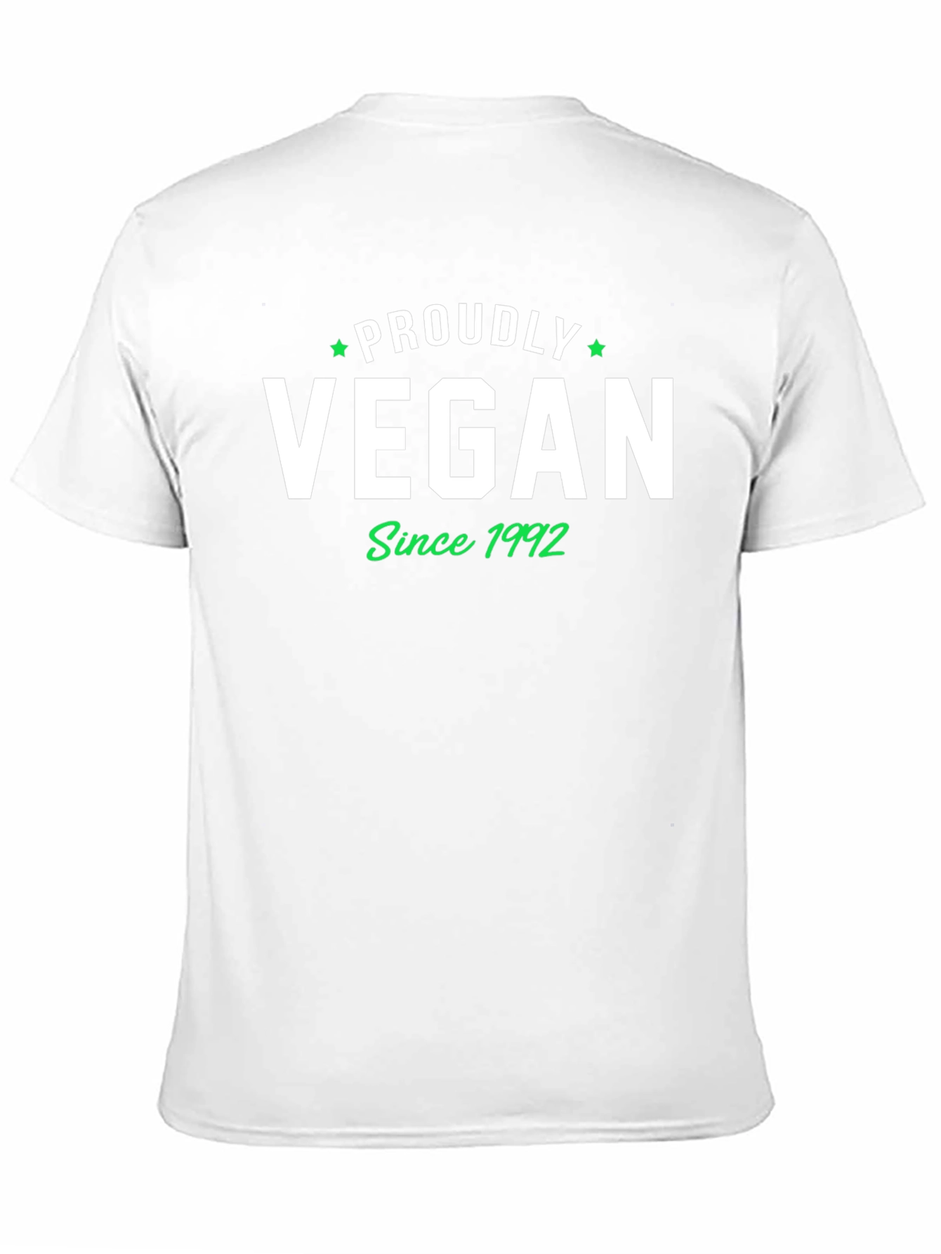 Proud Vegan Since 1992 T-Shirt -  Black