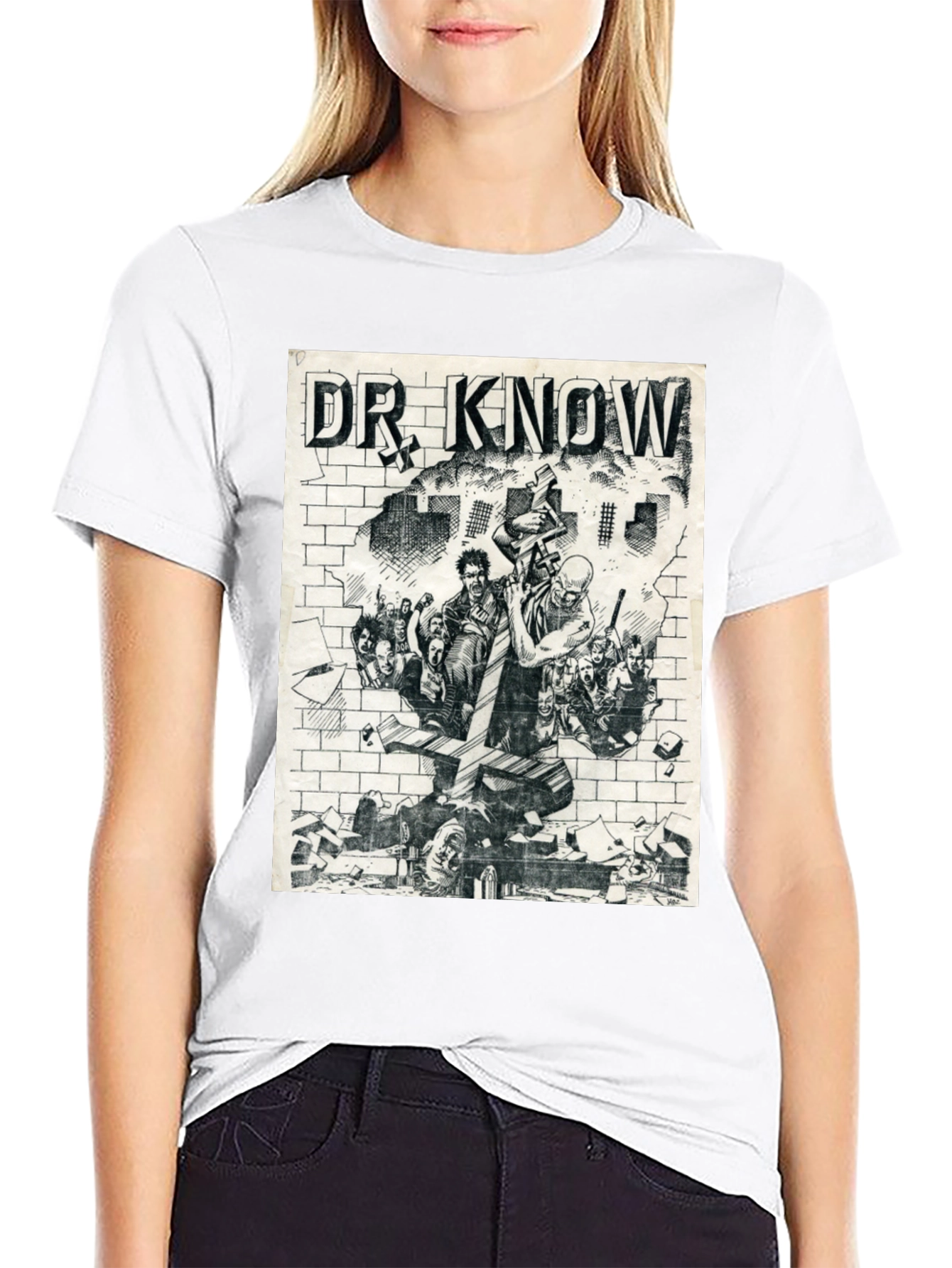 Dr. Know Graphic Tee - Black Cotton T-Shirt