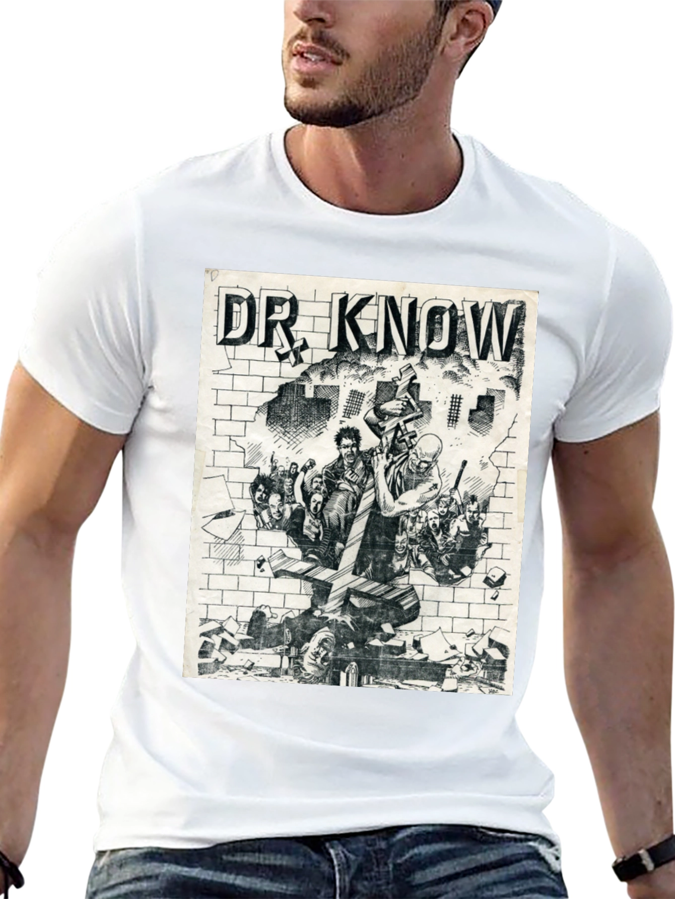 Dr. Know Graphic Tee - Black Cotton T-Shirt