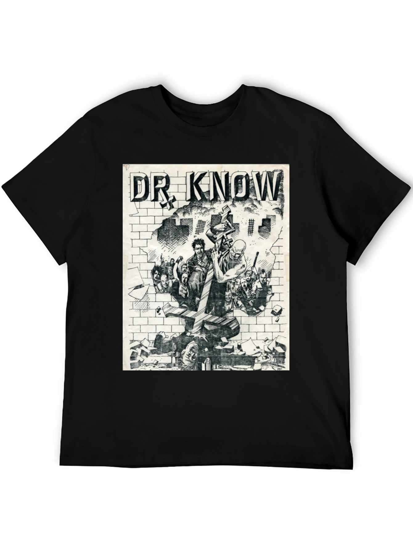 Dr. Know Graphic Tee - Black Cotton T-Shirt
