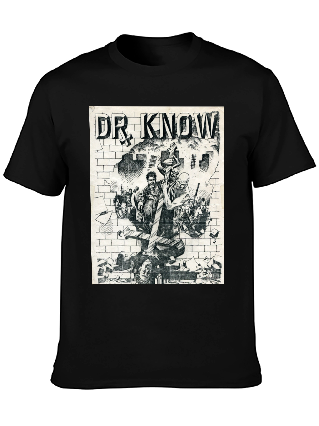 Dr. Know Graphic Tee - Black Cotton T-Shirt