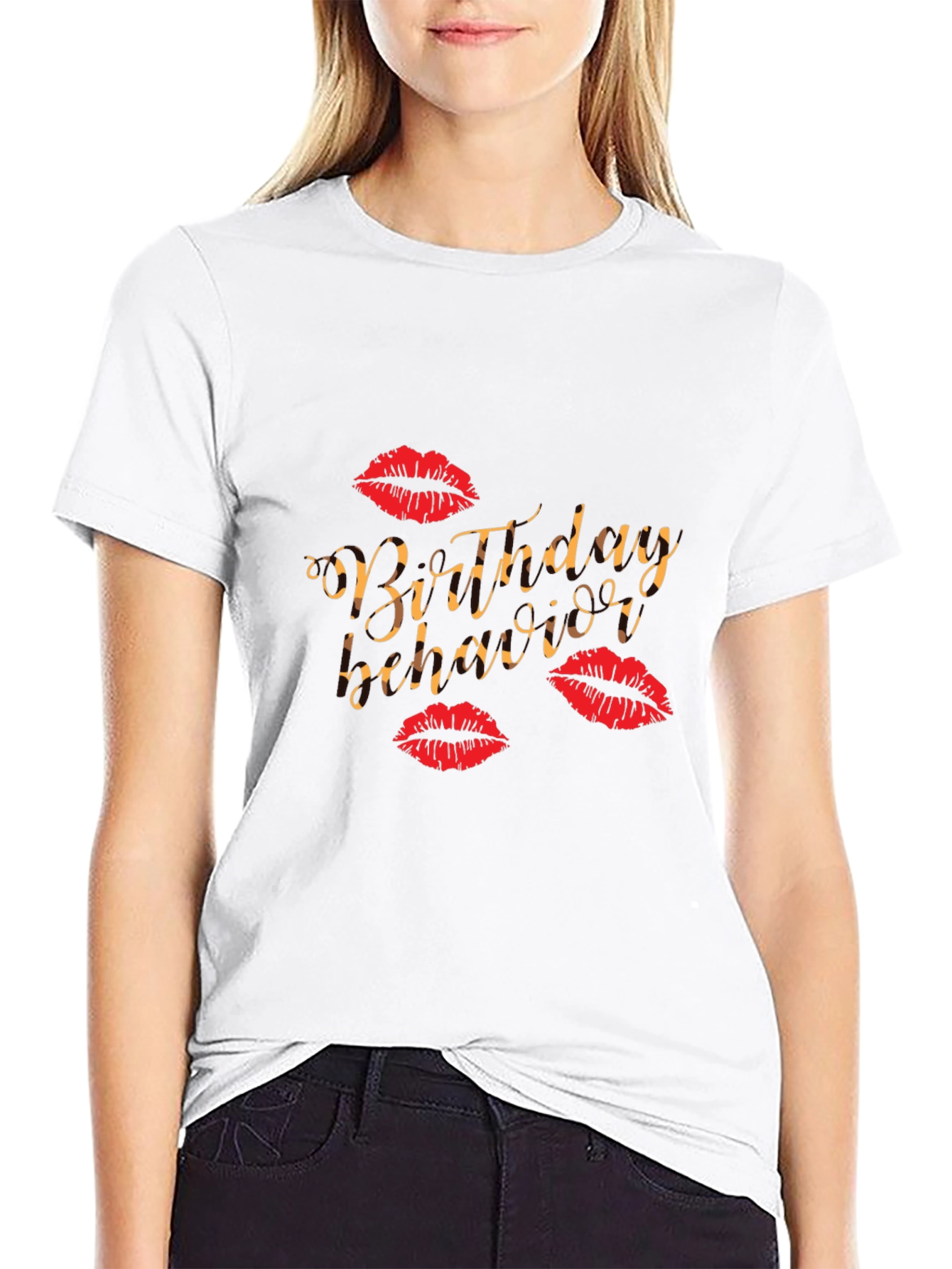 Birthday Vibes Graphic Tee - Kiss Print
