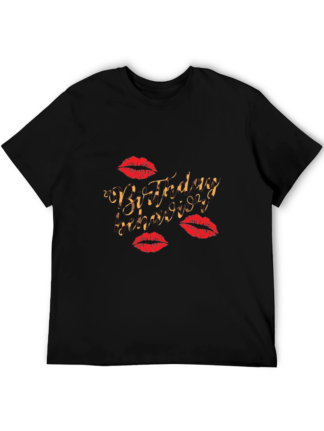 Birthday Vibes Graphic Tee - Kiss Print