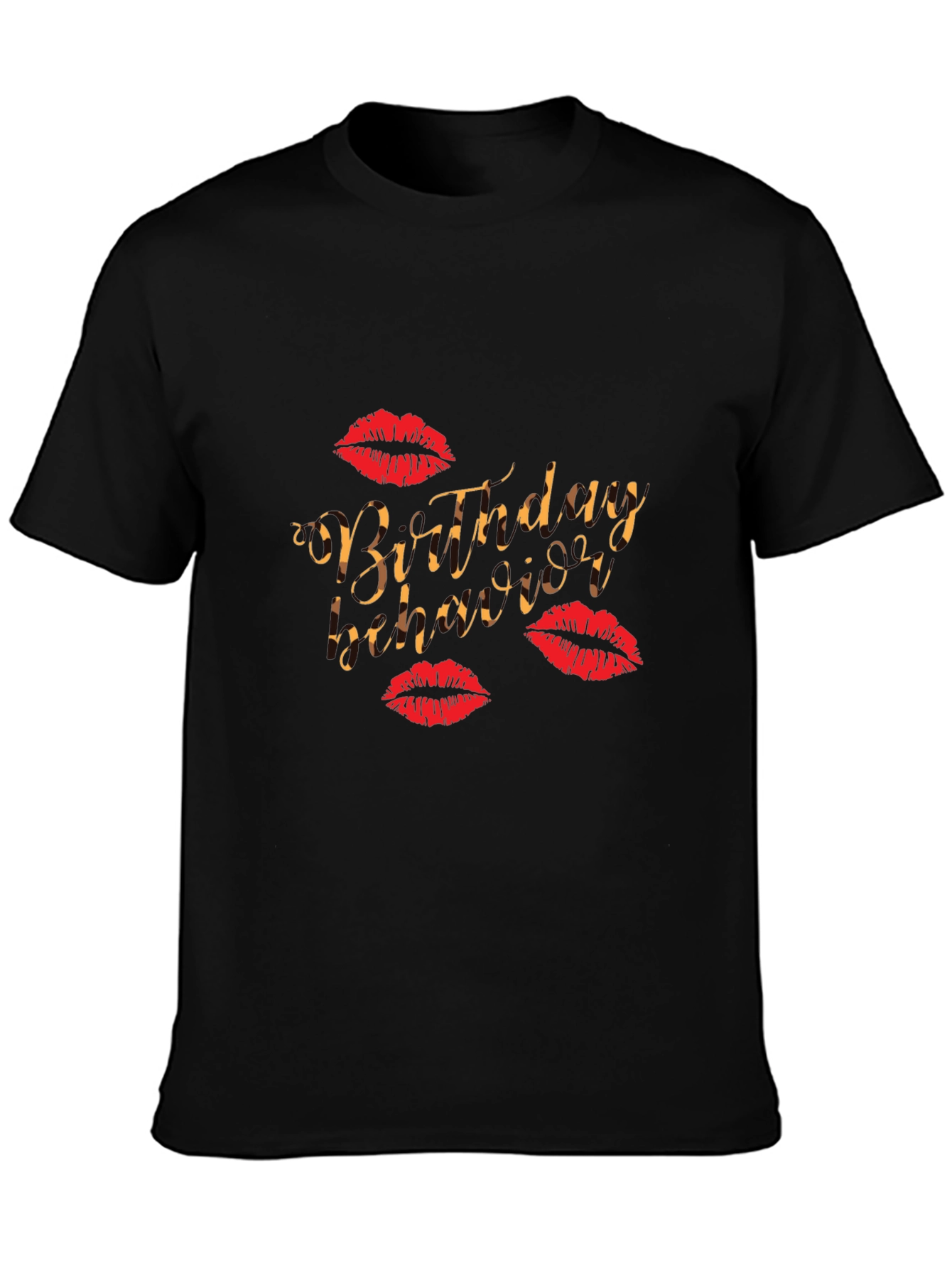 Birthday Vibes Graphic Tee - Kiss Print