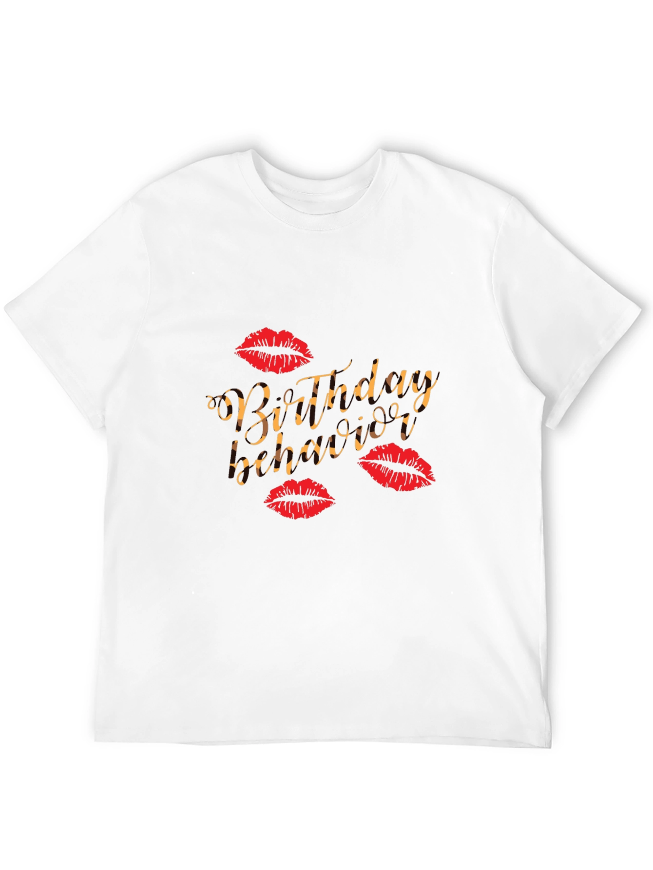 Birthday Vibes Graphic Tee - Kiss Print