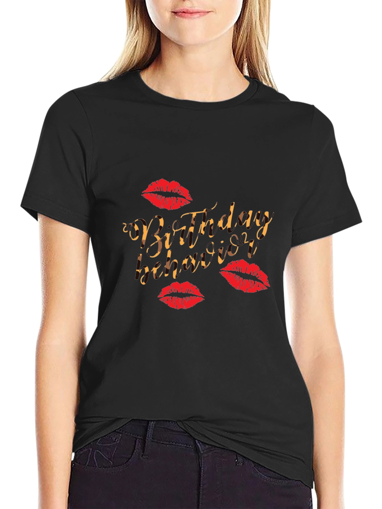 Birthday Vibes Graphic Tee - Kiss Print