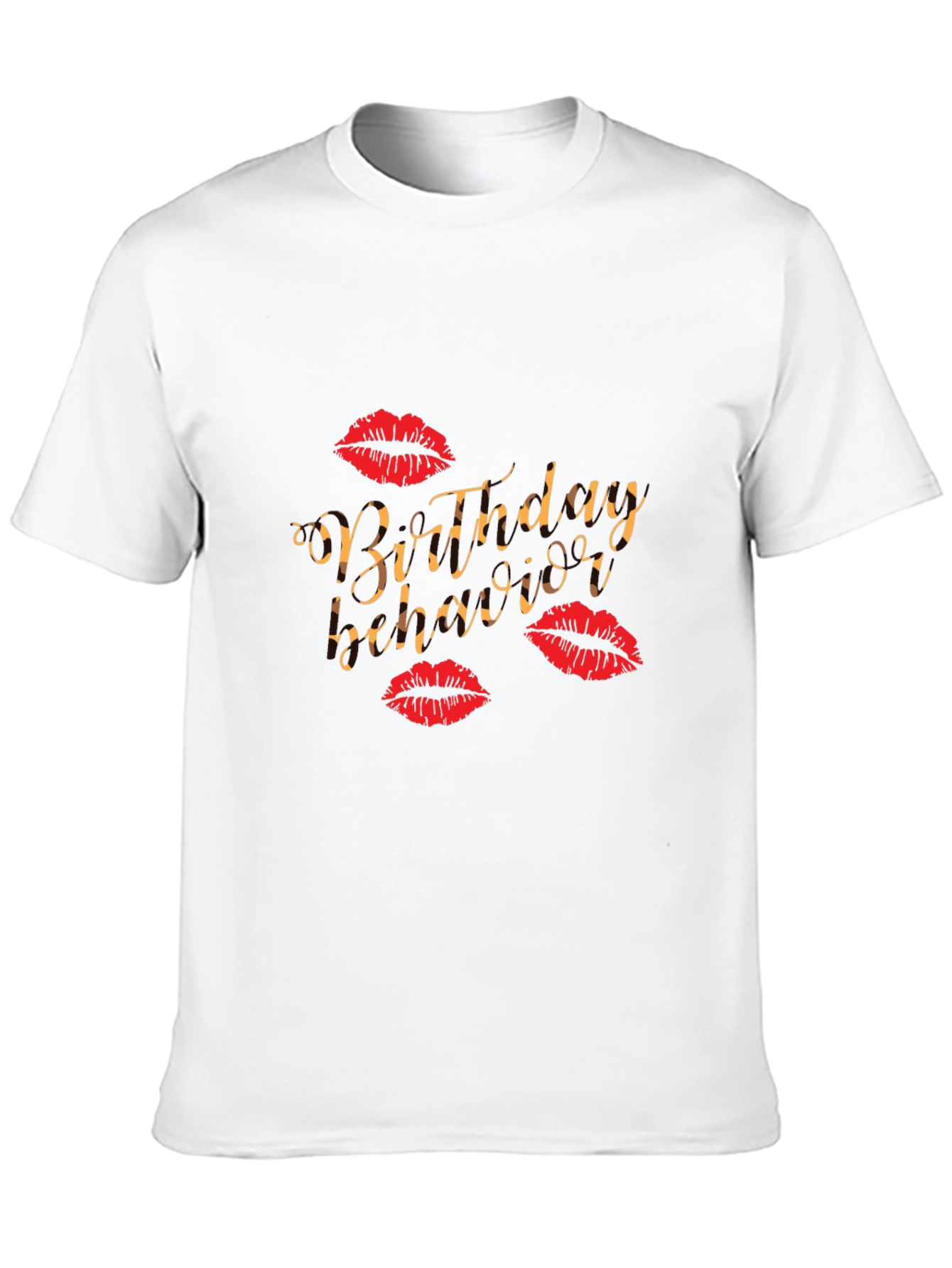 Birthday Vibes Graphic Tee - Kiss Print