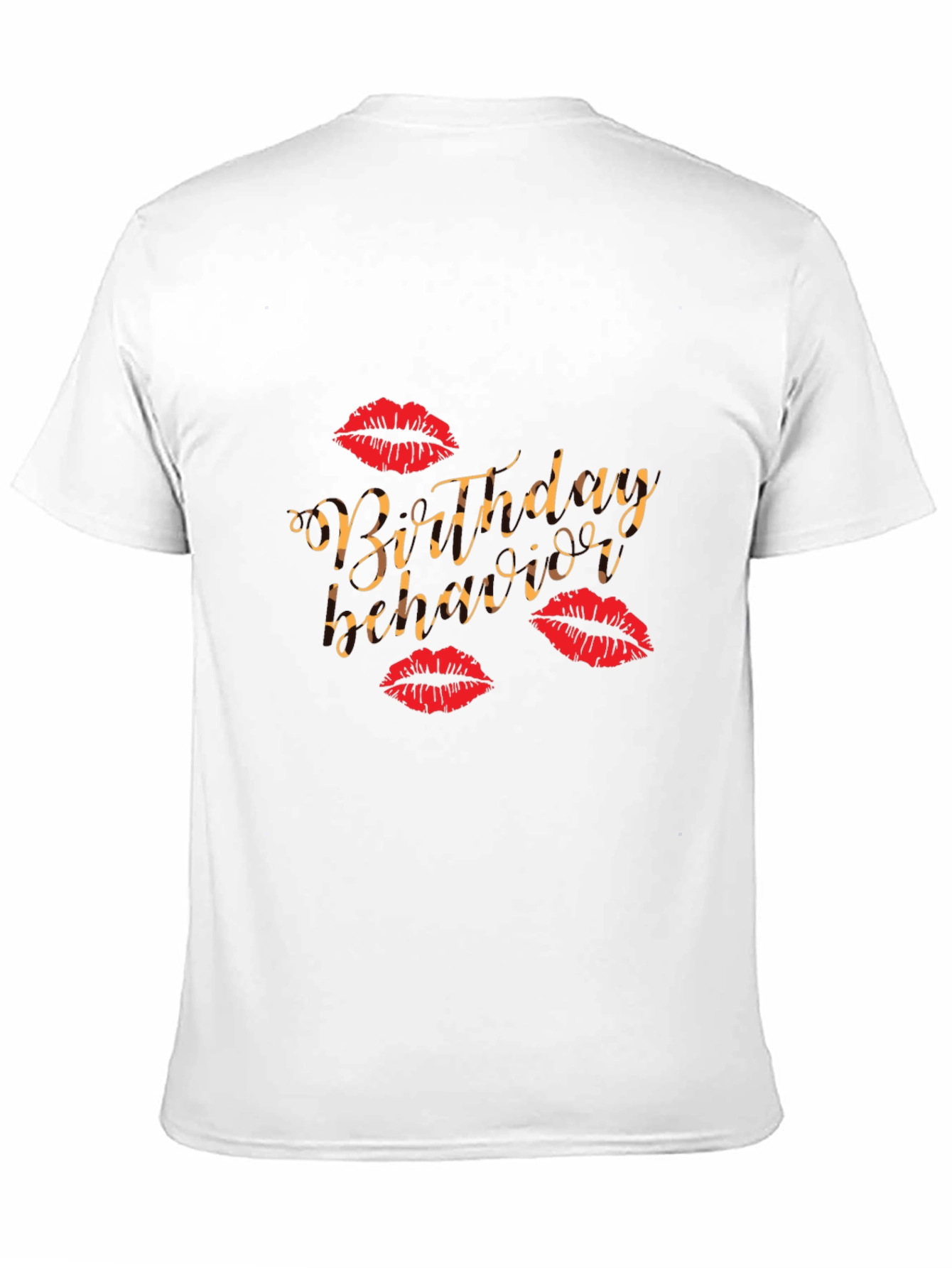 Birthday Vibes Graphic Tee - Kiss Print