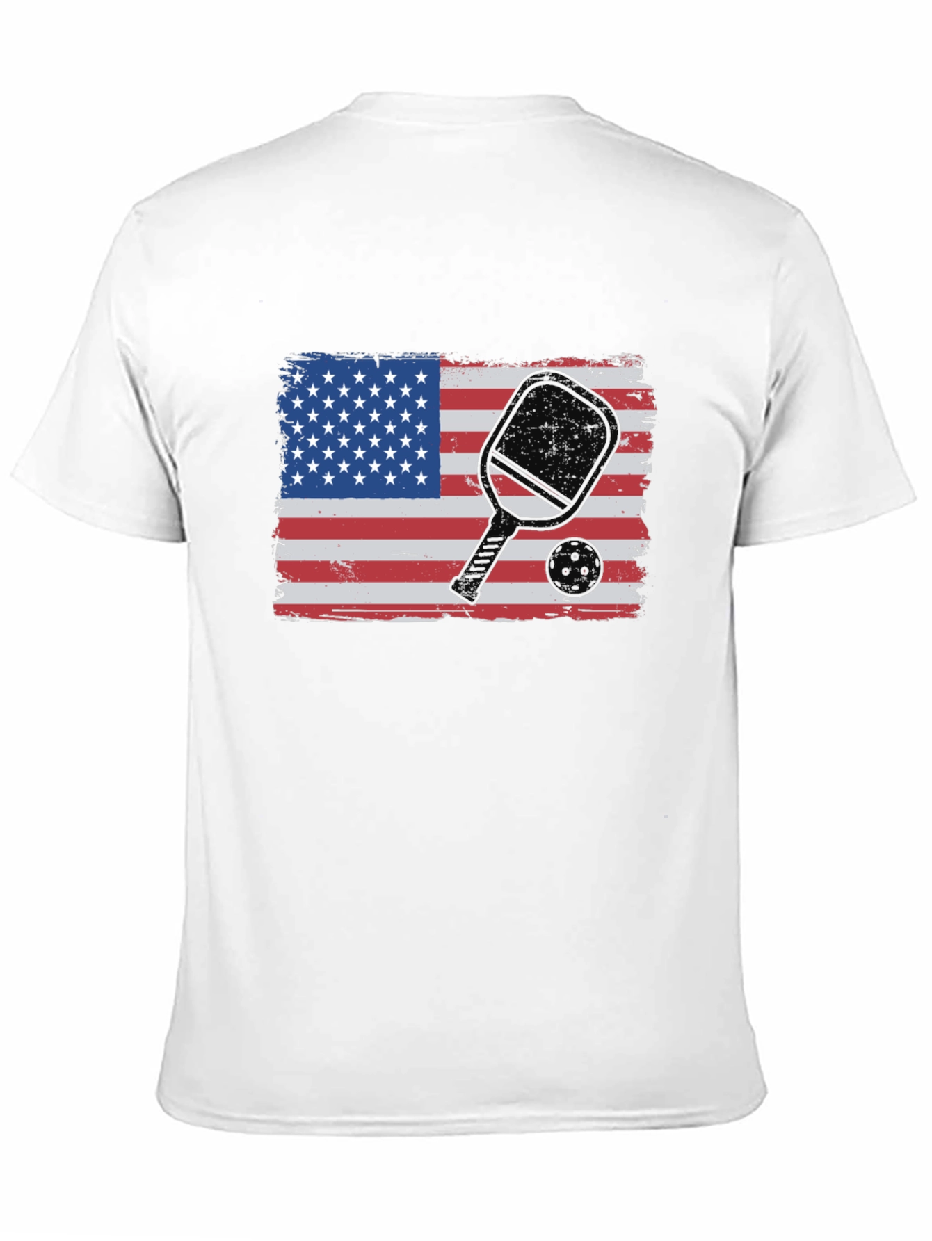 Pickleball USA Flag Graphic T-Shirt