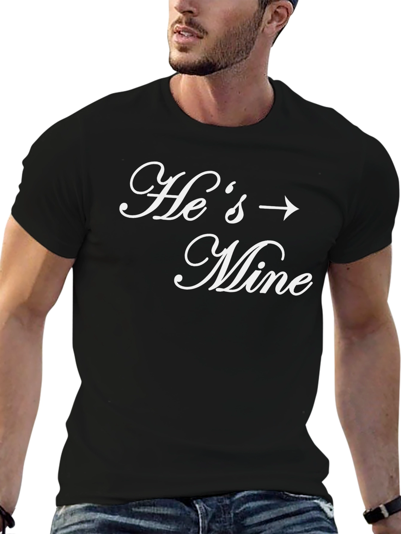 Hes Mine T-Shirt Funny Couple Matching Tee