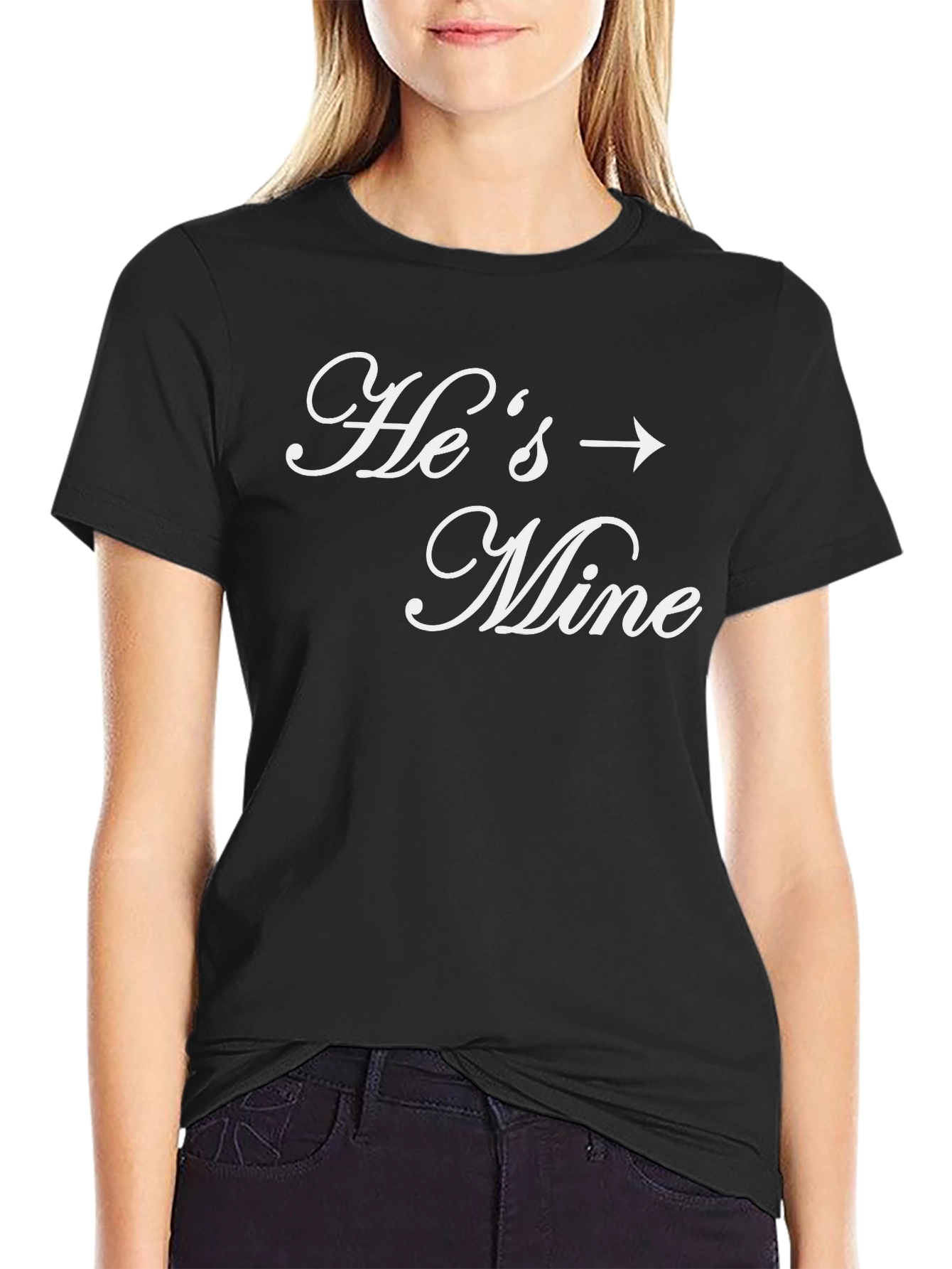 Hes Mine T-Shirt Funny Couple Matching Tee