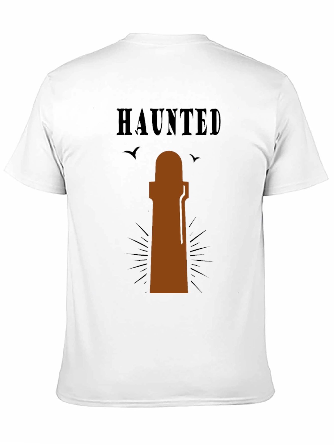 Haunted Lighthouse Graphic T-Shirt - Spooky Tee