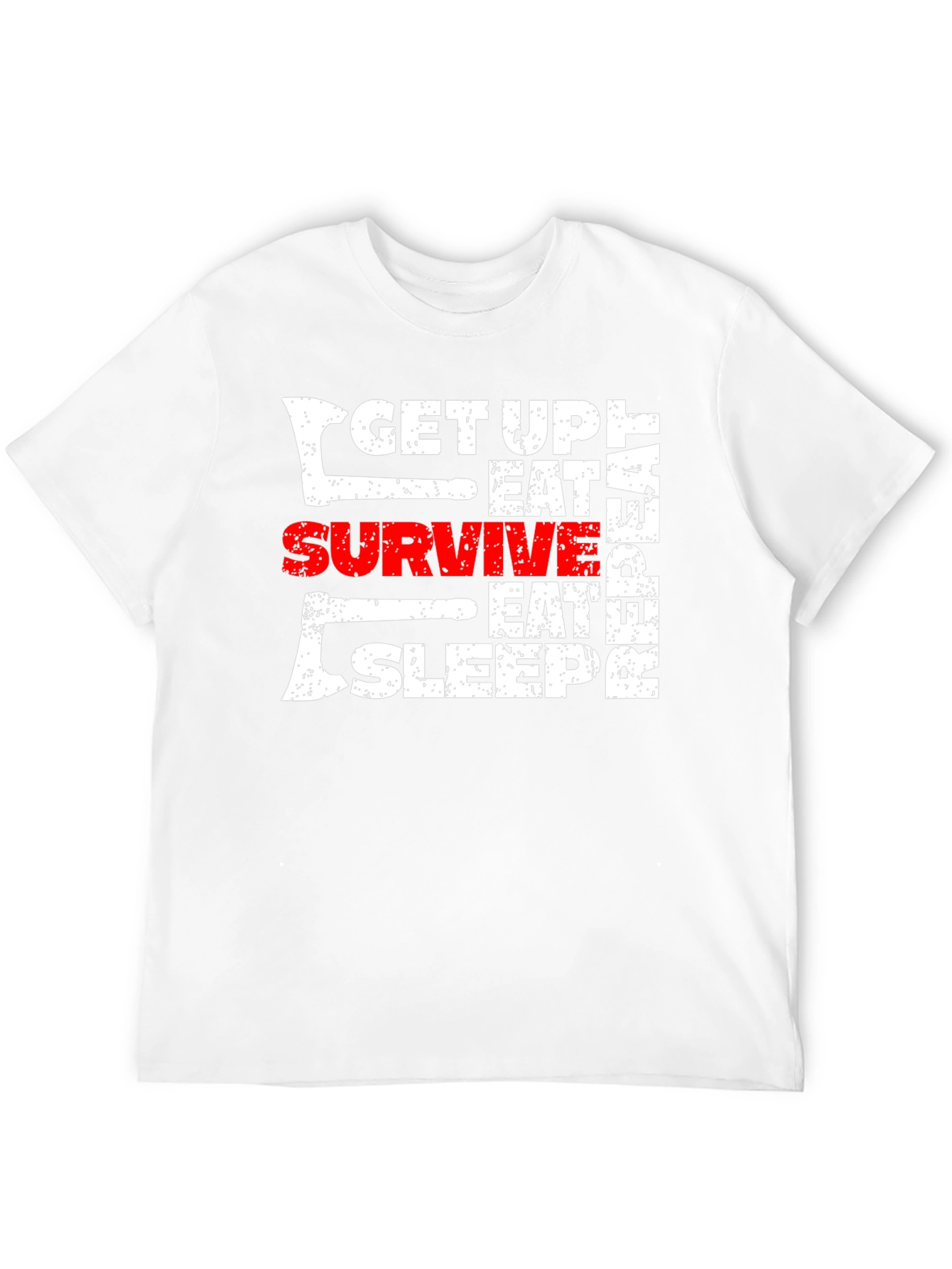 Get Up Eat Survive T-Shirt Black