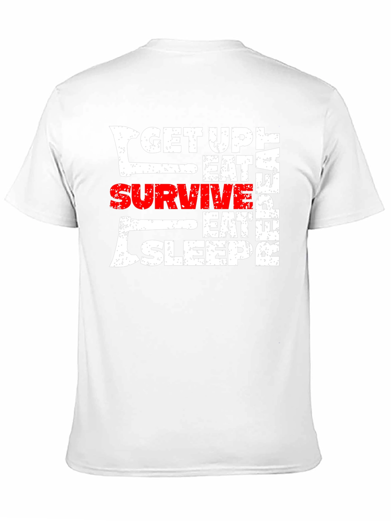 Get Up Eat Survive T-Shirt Black