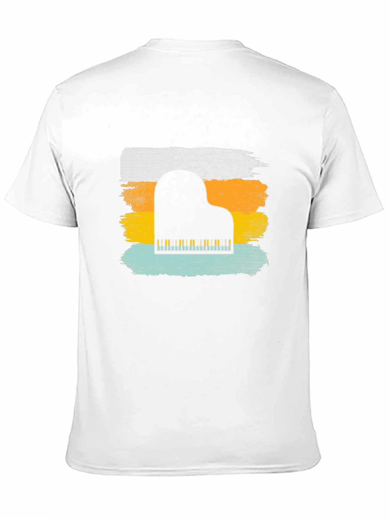 Retro Piano T-Shirt - Music Lover Tee