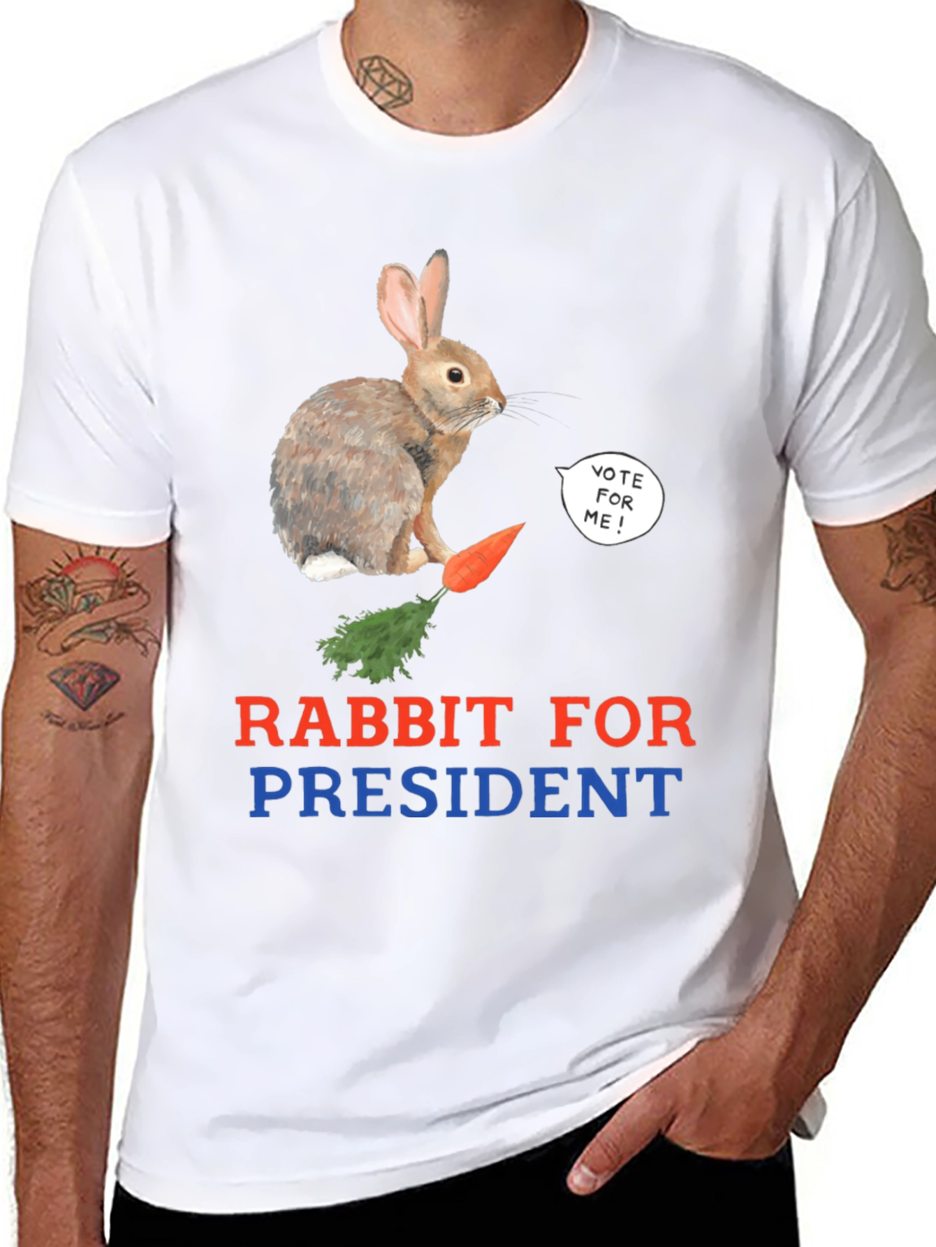 Rabbit for President T-Shirt - Vote Now!
