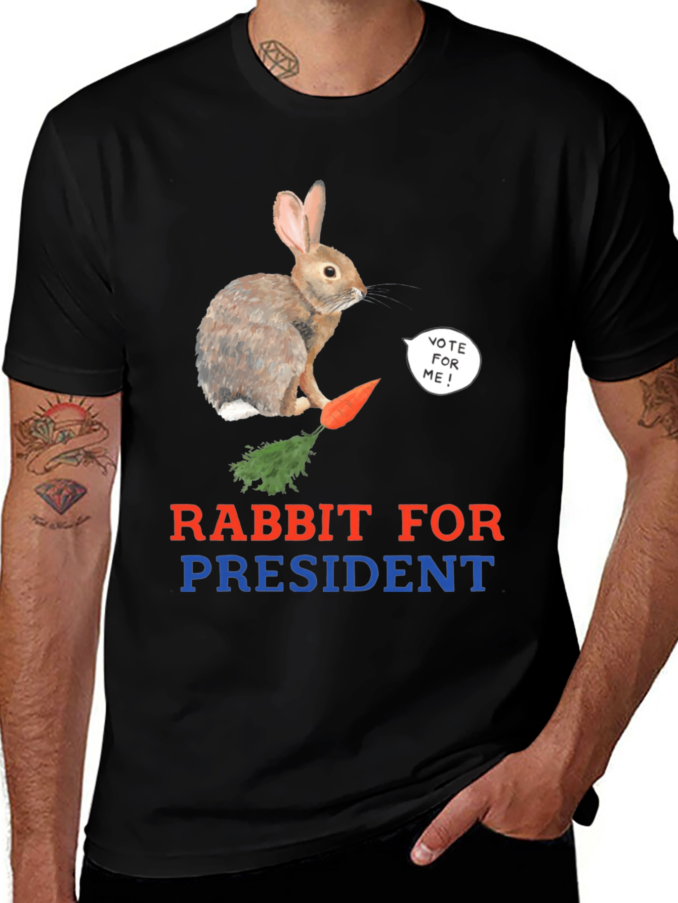 Rabbit for President T-Shirt - Vote Now!