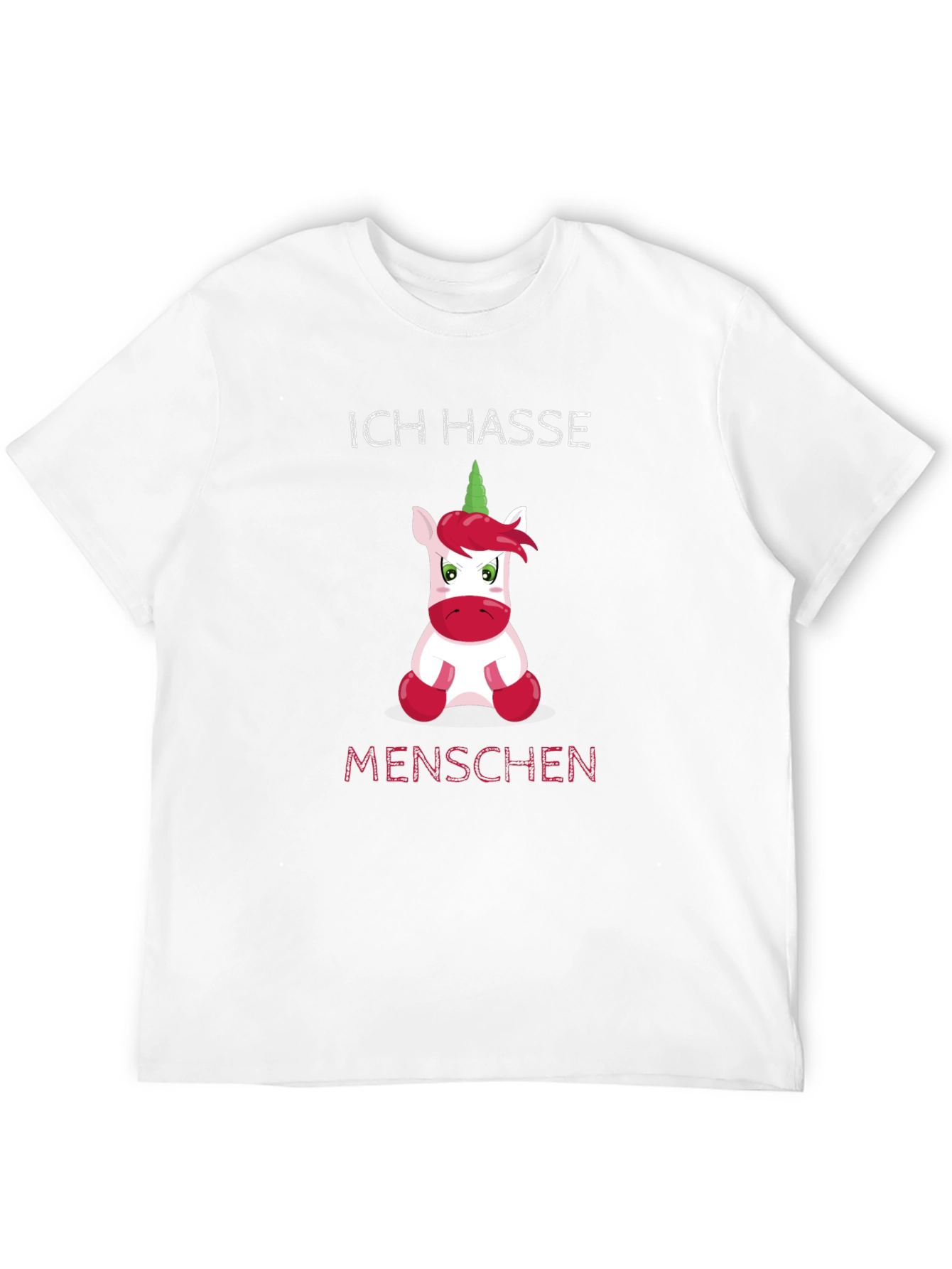 Ich Hasse Menschen Unicorn Graphic T-Shirt