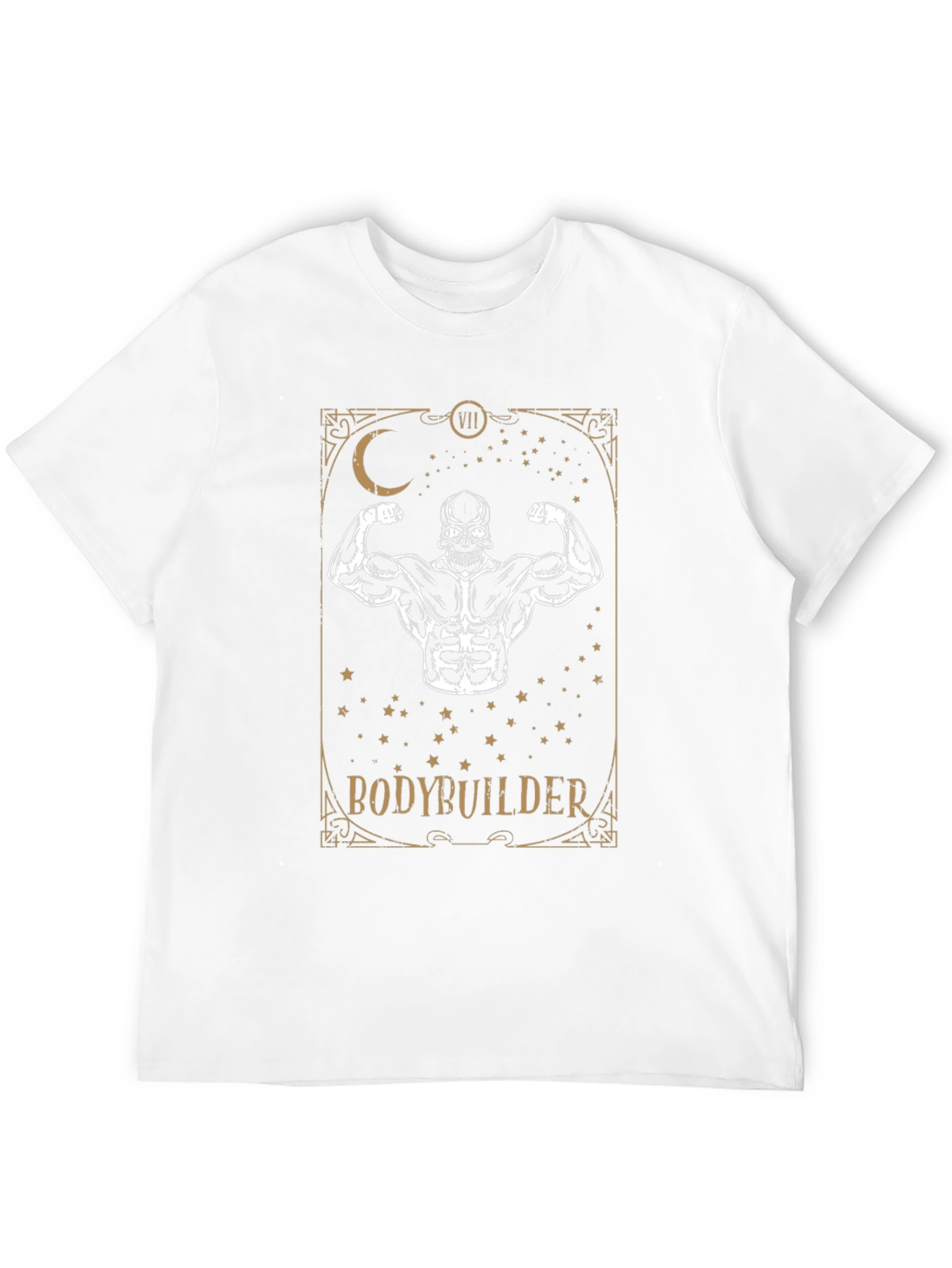 Bodybuilder Skeleton Graphic Tee - Fitness Motivation