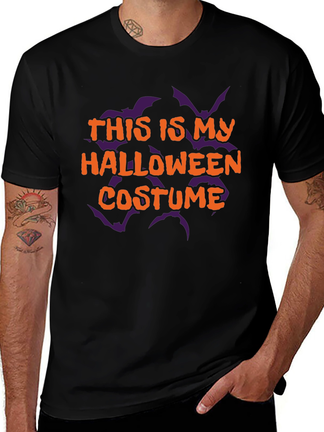Halloween Costume T-Shirt - Spooky Bat Design