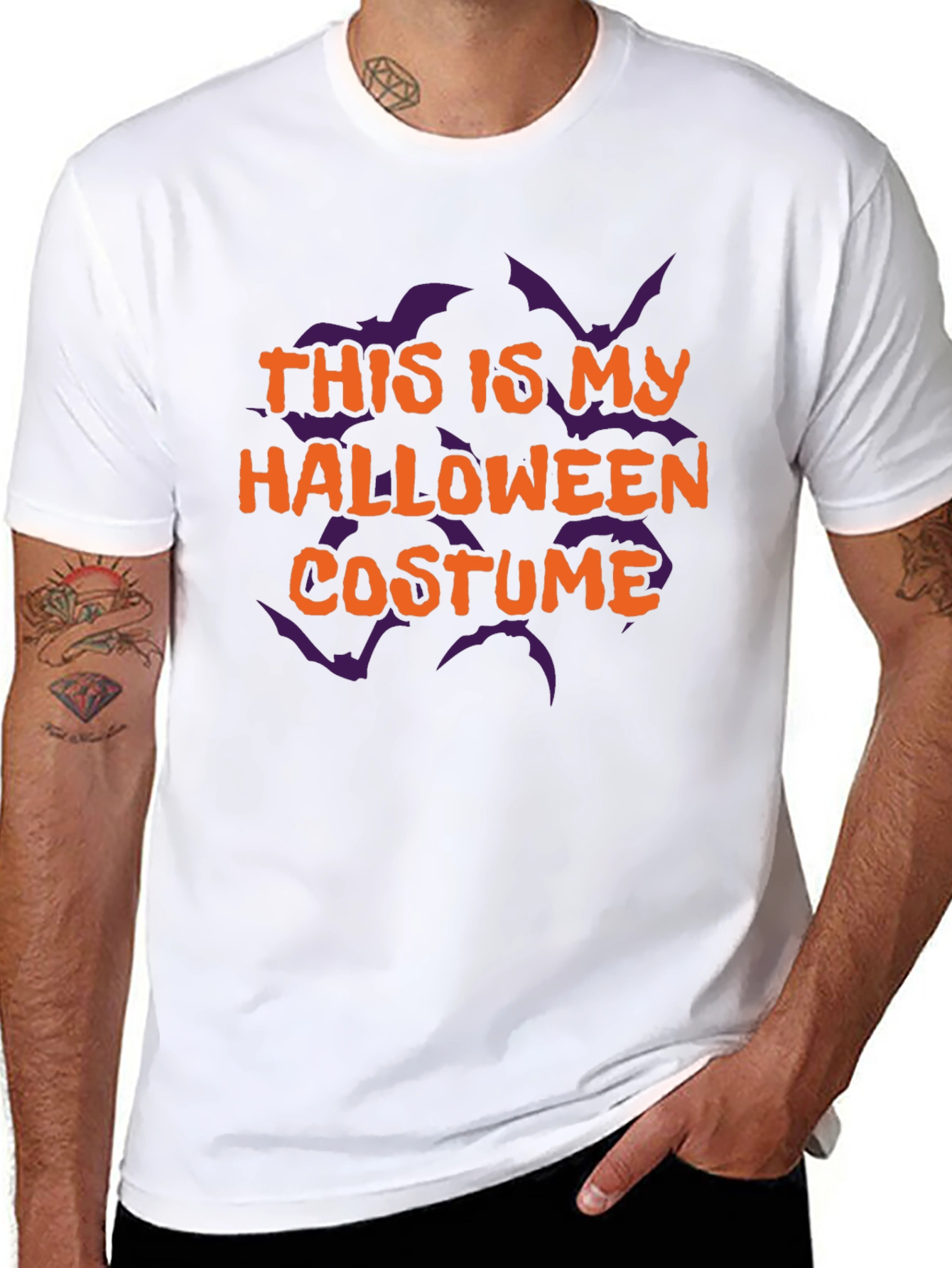 Halloween Costume T-Shirt - Spooky Bat Design