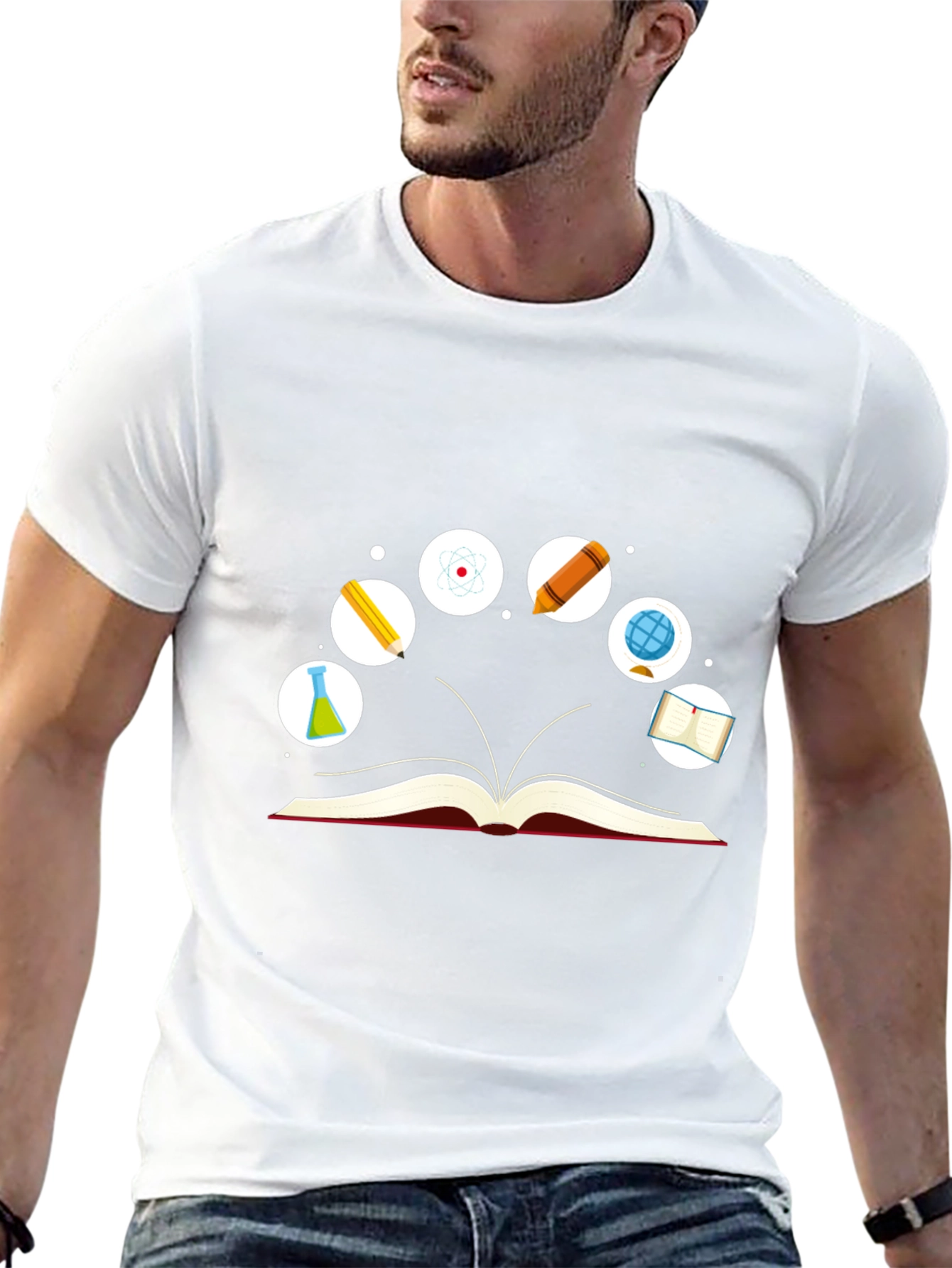 Science Book Graphic T-Shirt