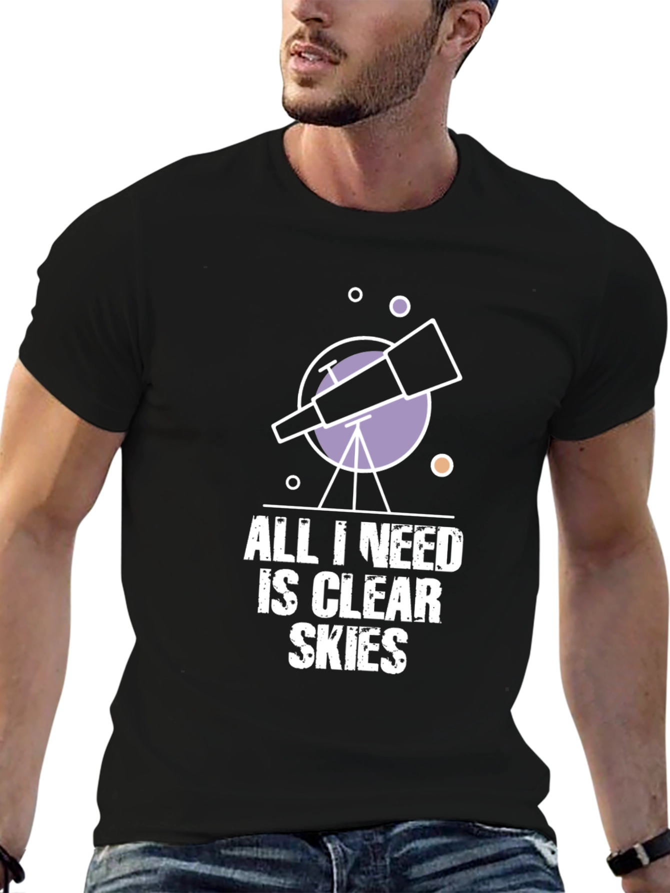 Telescope Graphic T-Shirt - Clear Skies