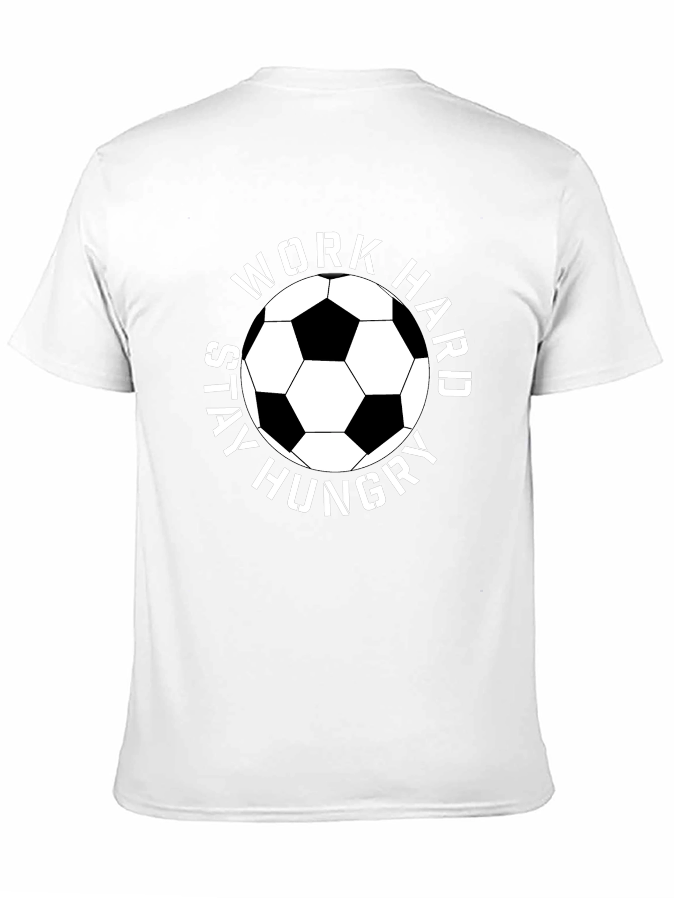 Work Hard Stay Hungry Soccer Graphic Tee