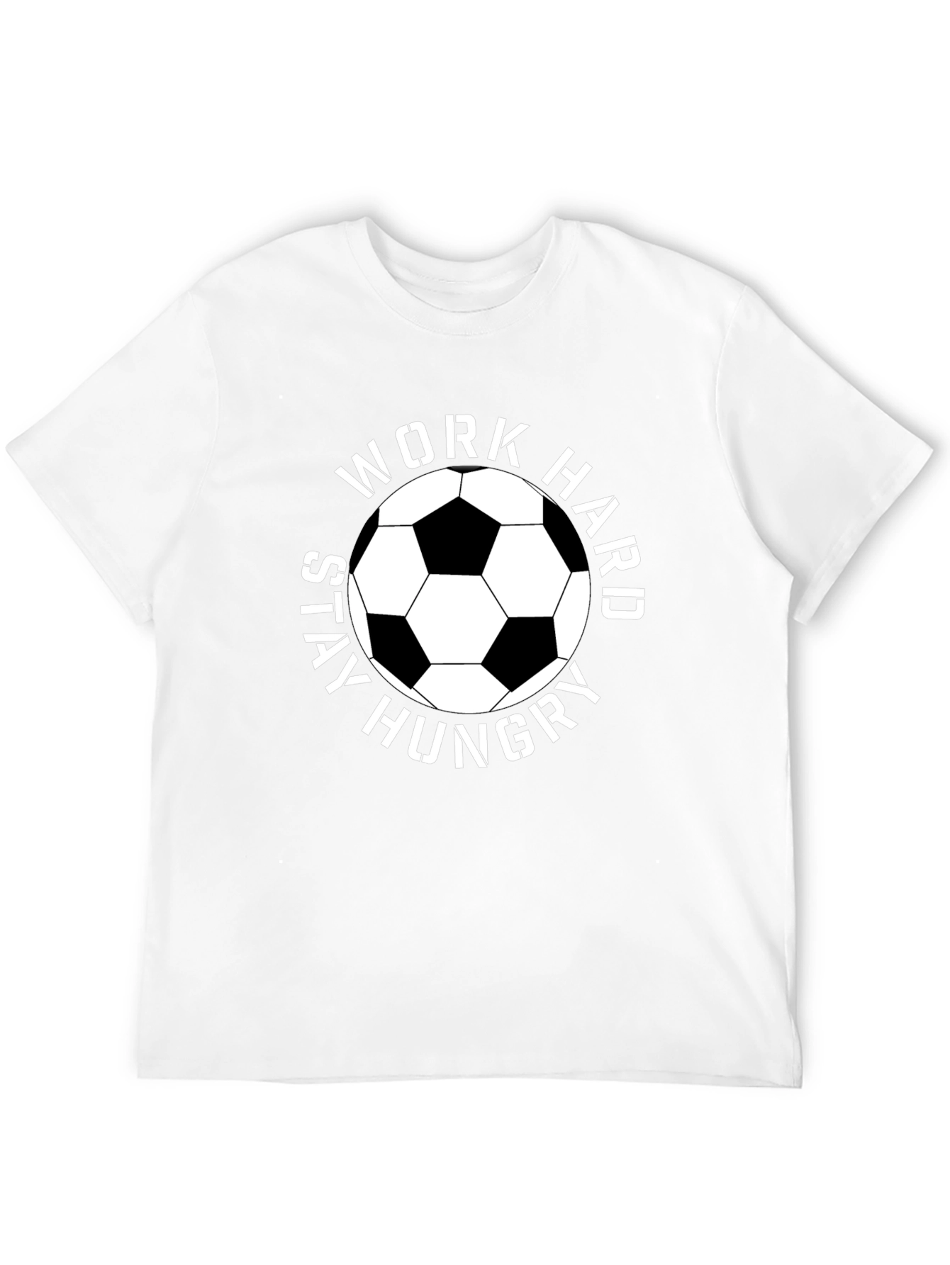 Work Hard Stay Hungry Soccer Graphic Tee