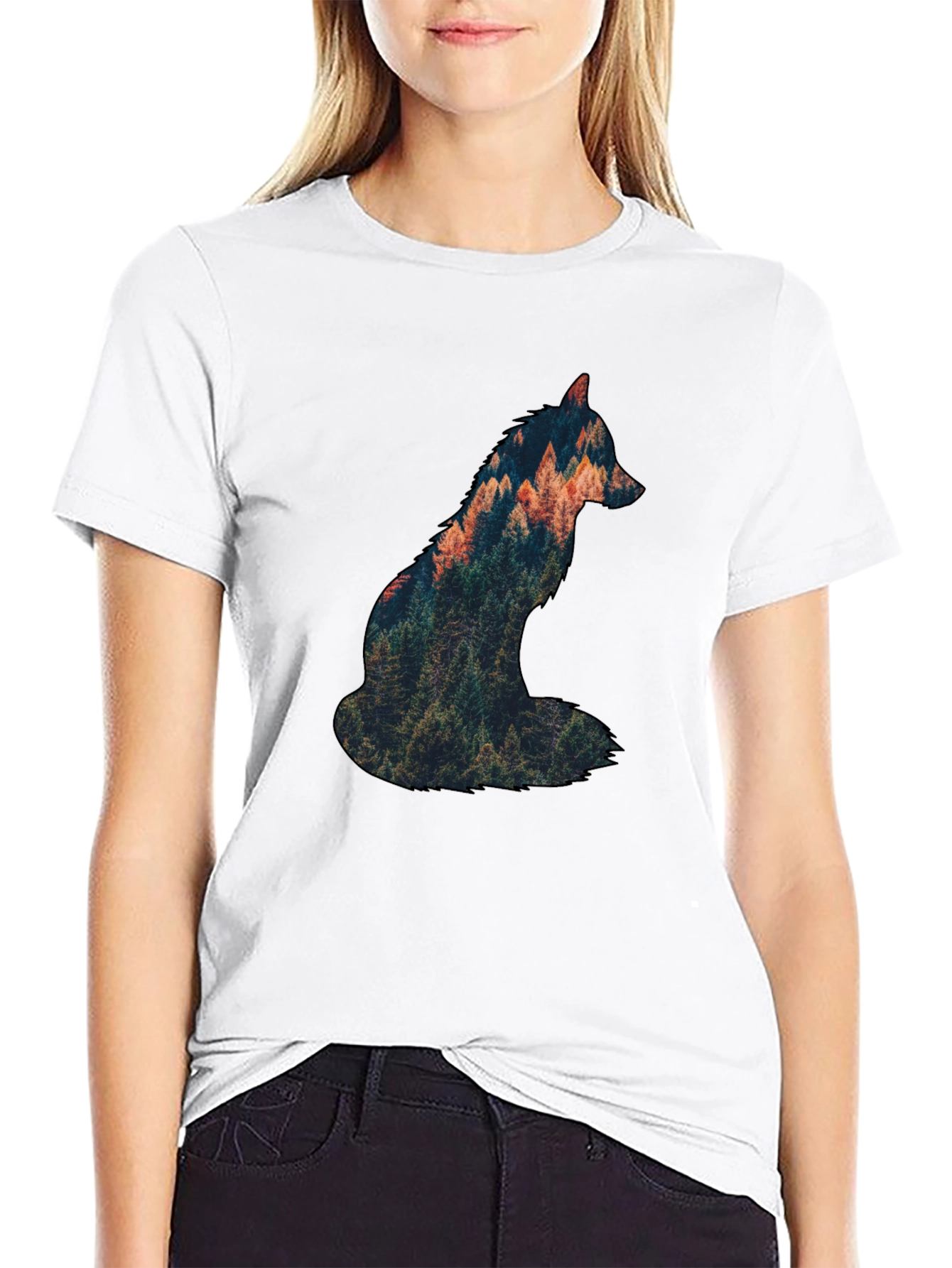 Nature Fox Graphic T-Shirt