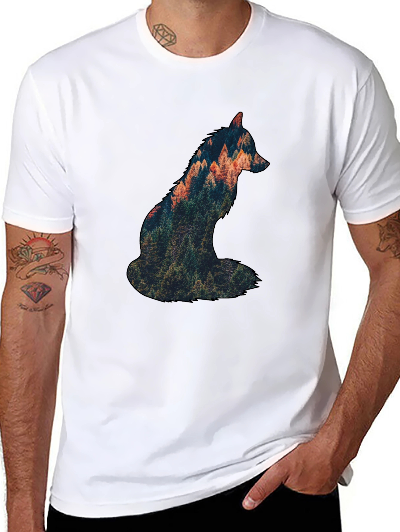Nature Fox Graphic T-Shirt