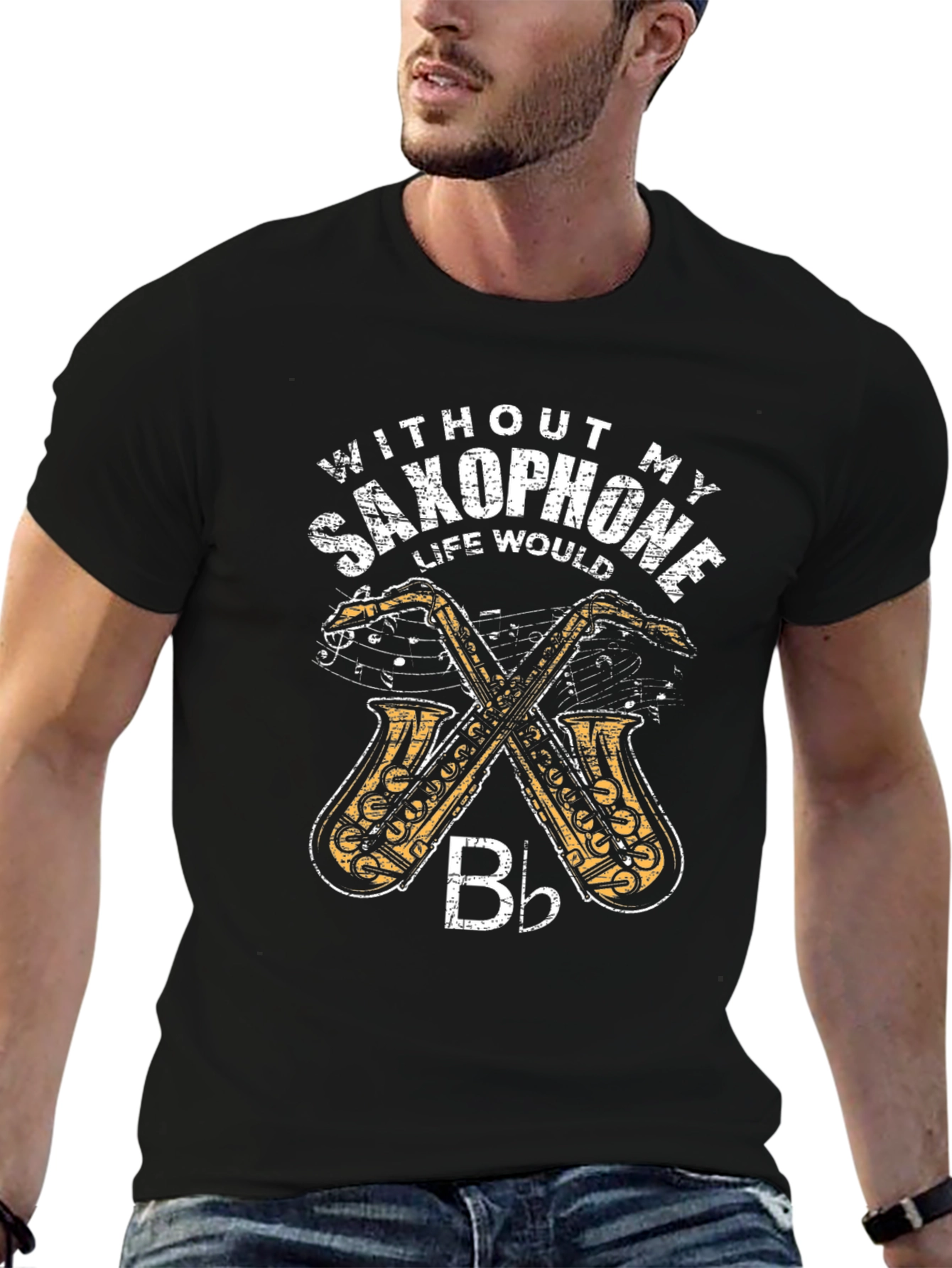 Saxophone Music T-Shirt - Band Instrument Tee