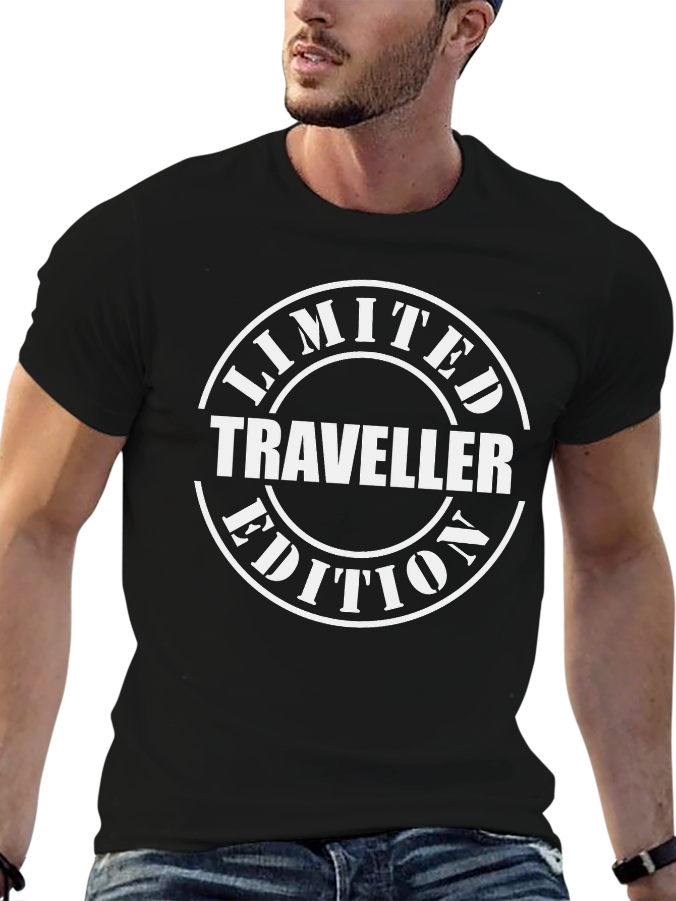 Limited Traveller Edition Black Graphic T-Shirt