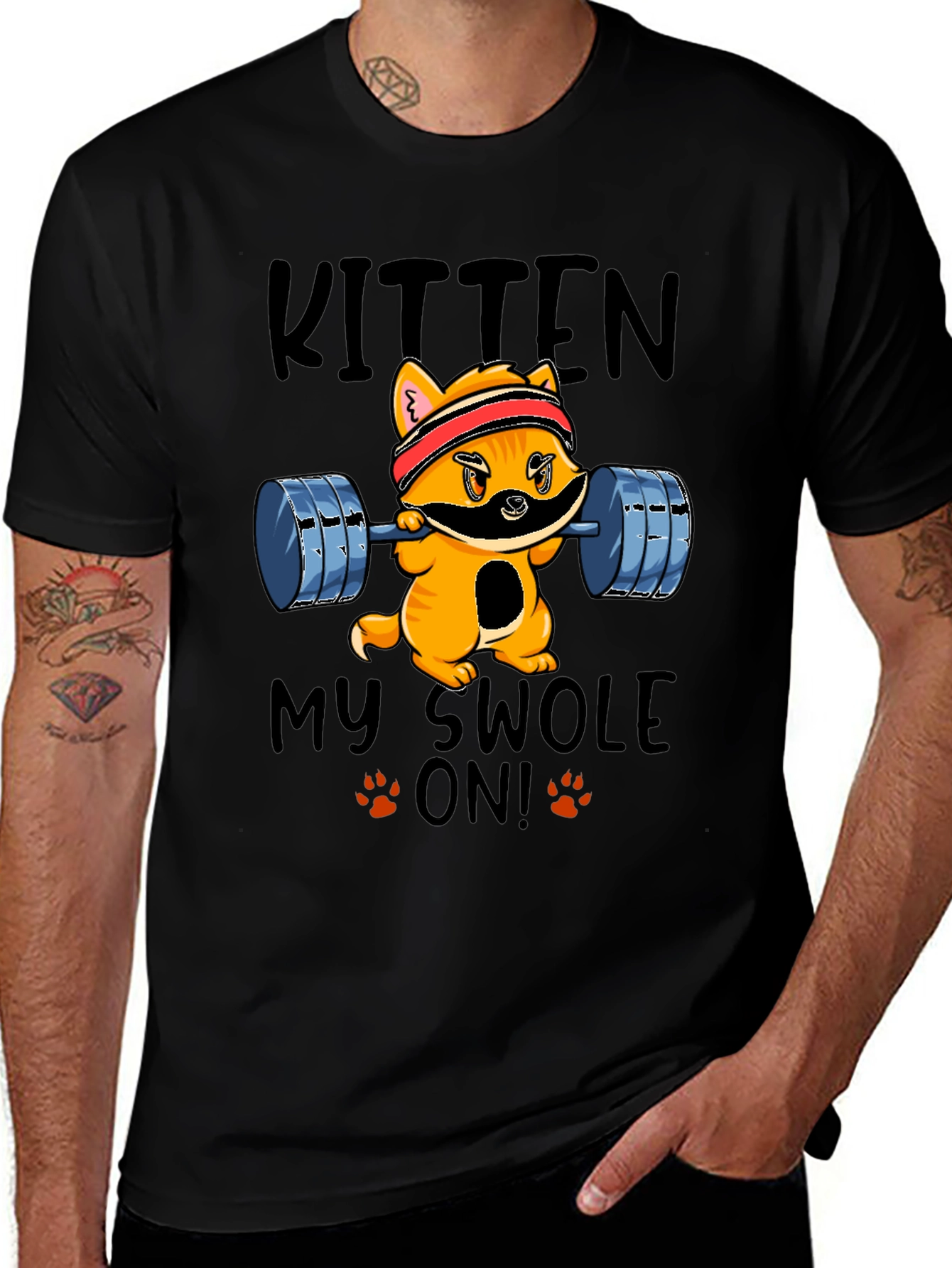 Kitten My Swole On! Gym Cat T-Shirt