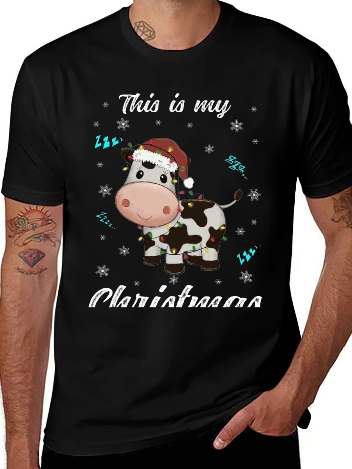 Christmas Cow T-Shirt